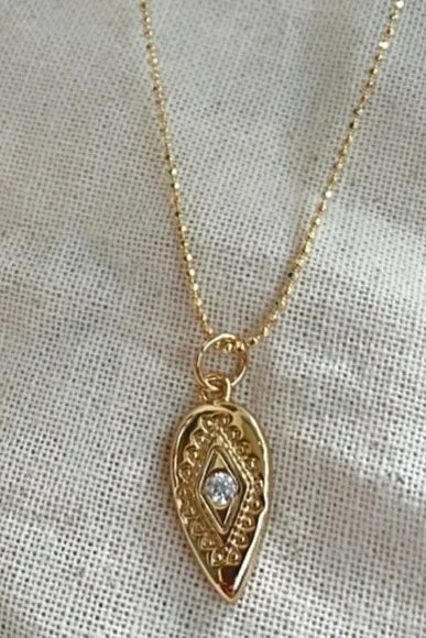 gold fill evil eye necklace