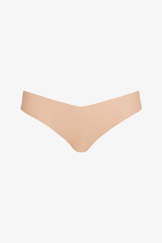 Commando Cotton Thong in beige
