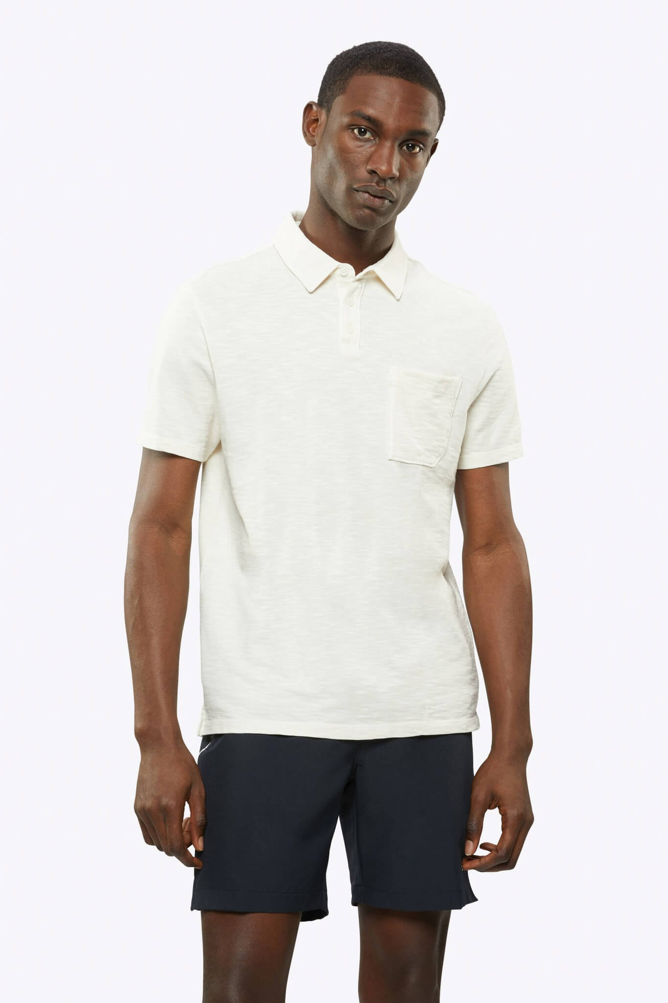 Cuts Riva Slub Polo in bone