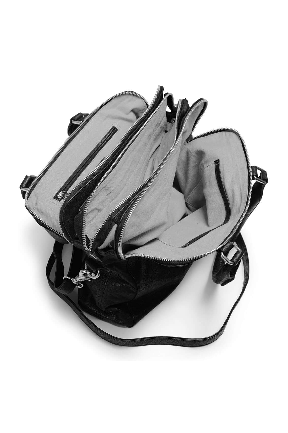 Day + Mood Hannah satchel in black