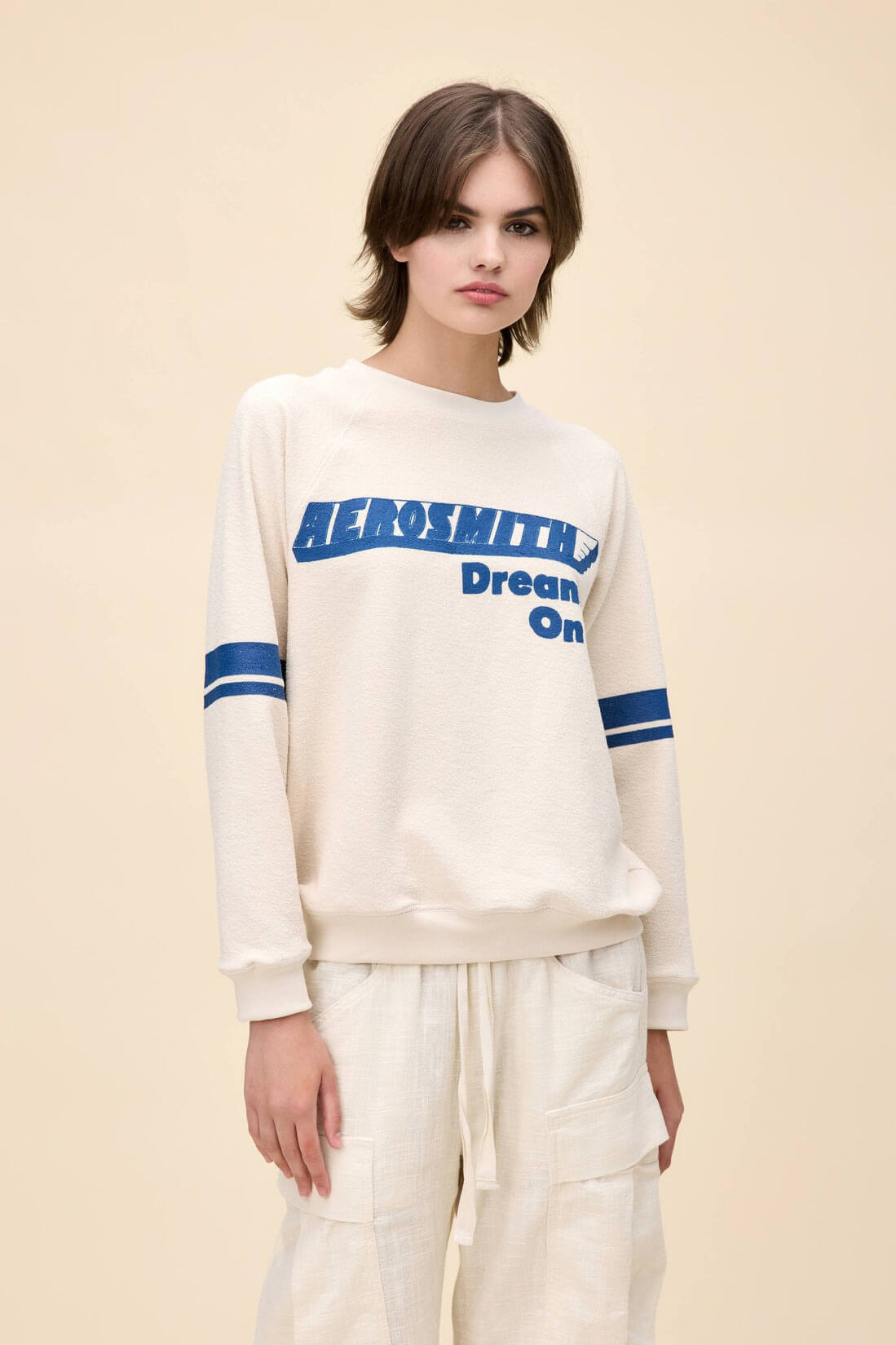 Daydreamer Tees aerosmith dream on raglan in dirty white