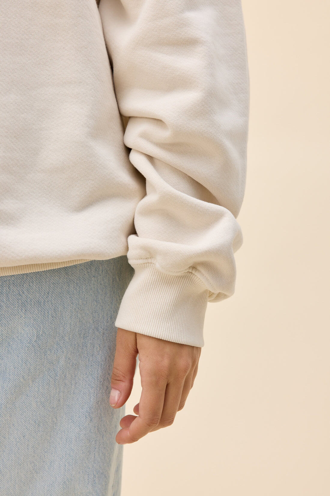 Daydreamer Solid BF Crew dirty white