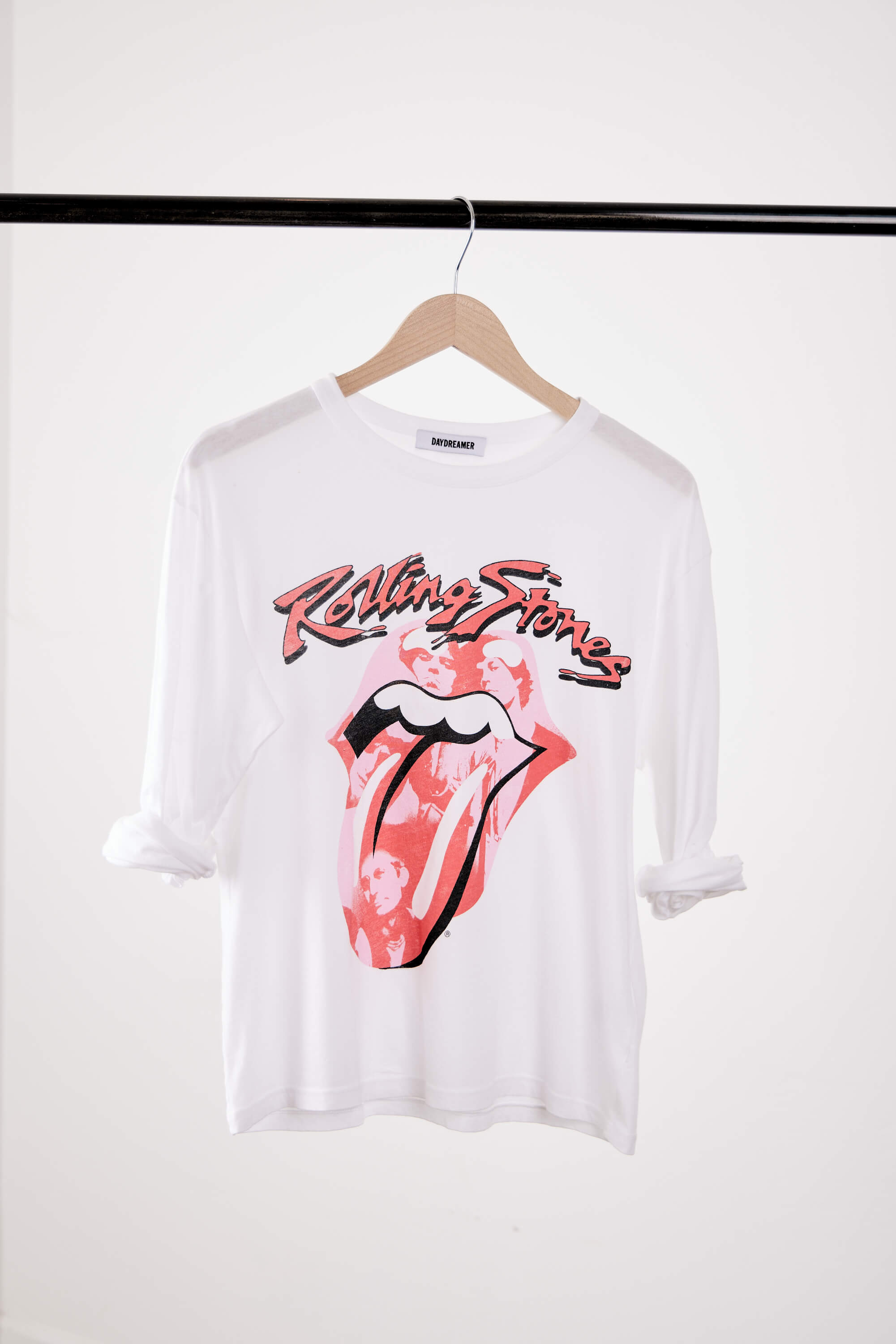 Rolling stones women's white long sleeve