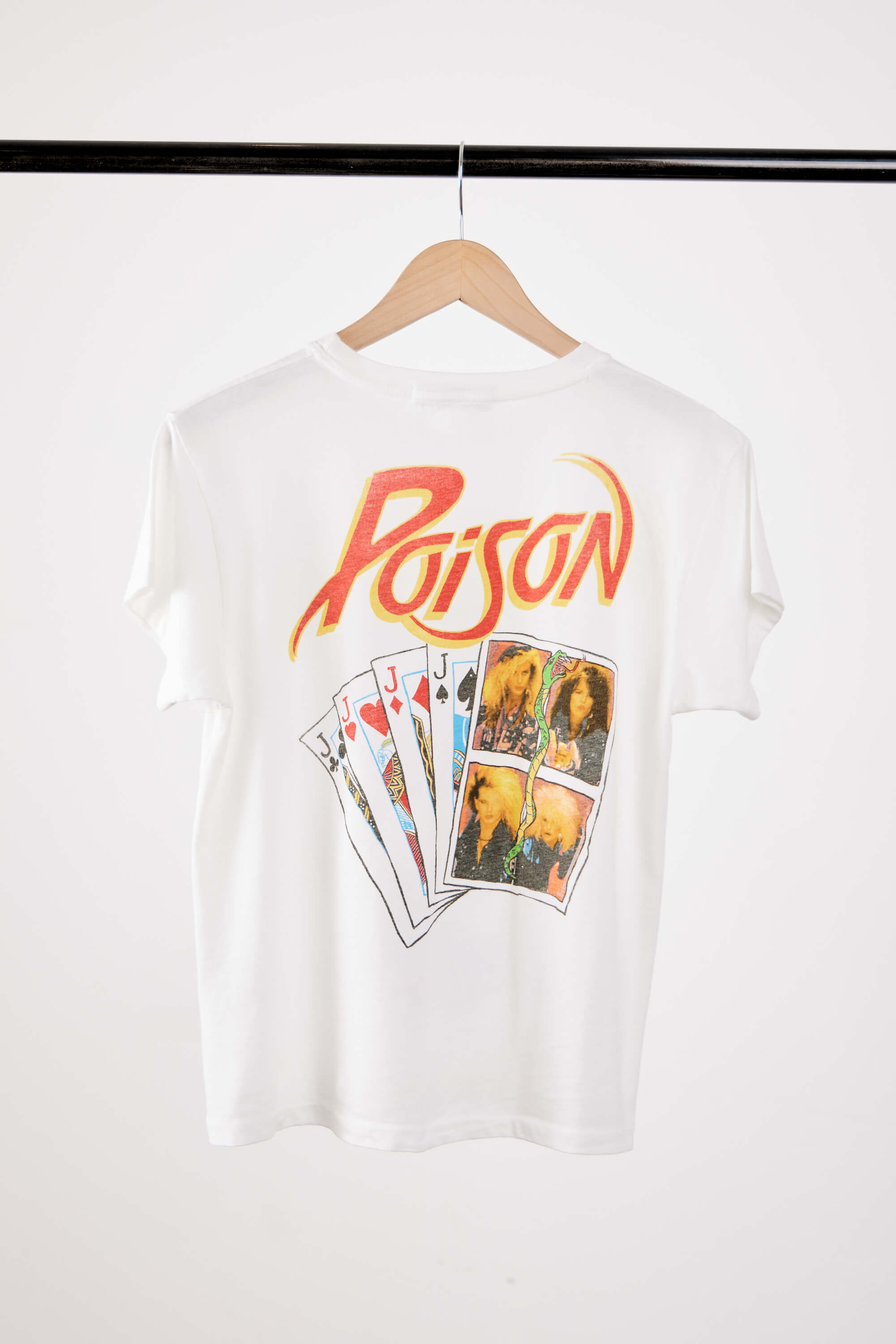 Women's white graphic poison band tee