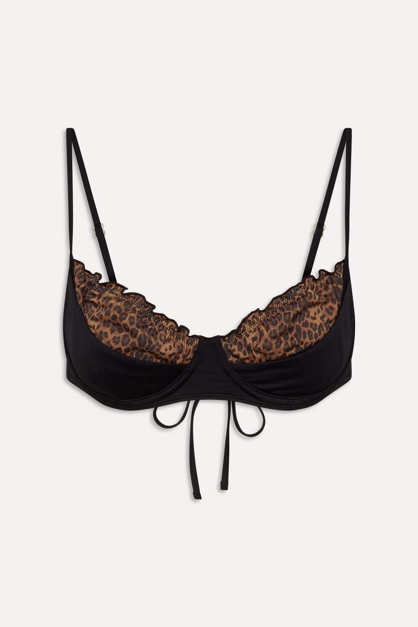 Frankies Bikinis austin top in lucky leopard