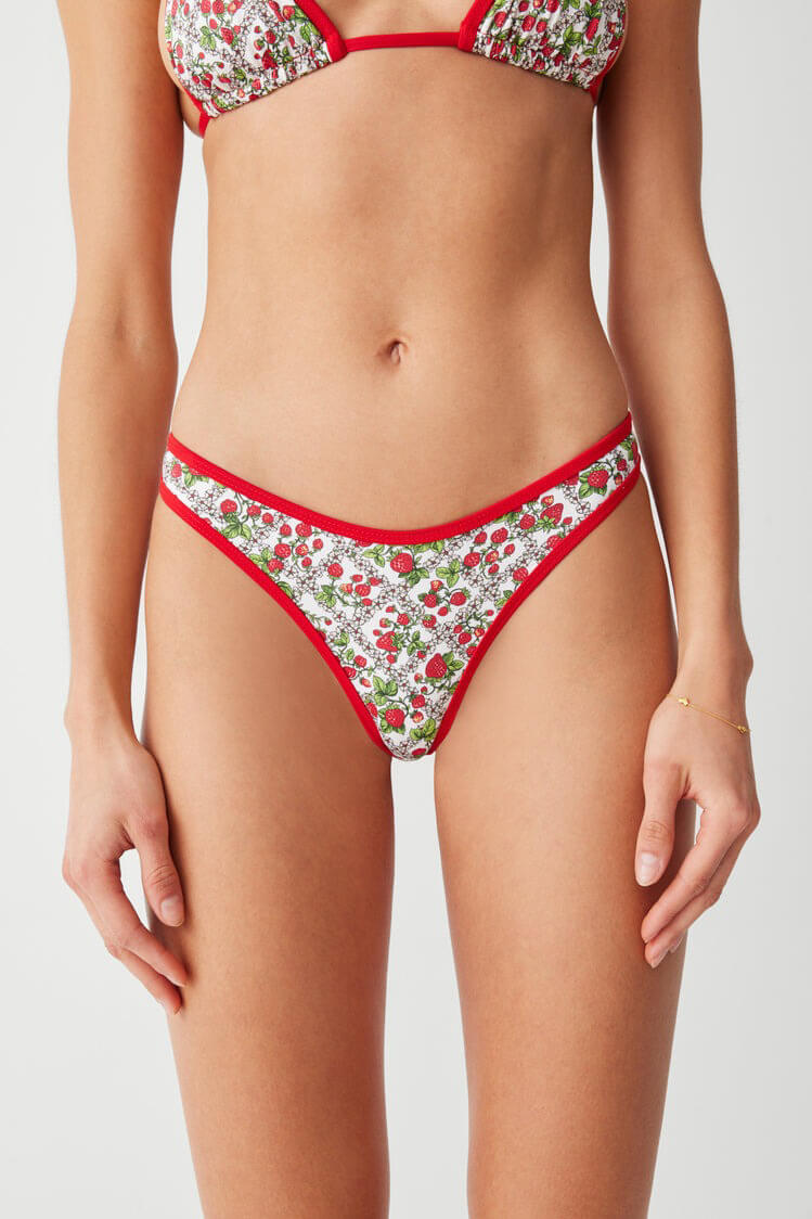 Frankies Bikinis dove bottom in berry in love