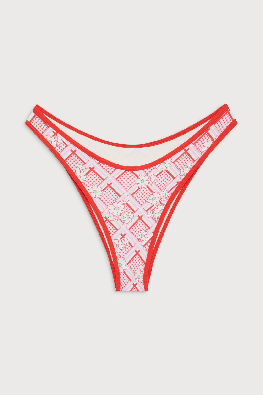 Frankies Bikinis Dove bottom in red rover