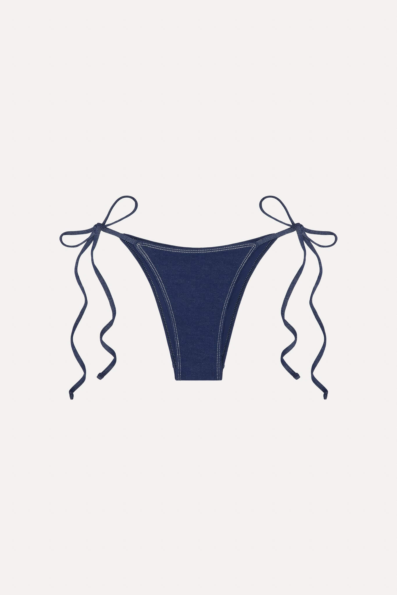 Frankies Bikinis x Bella Hadid mackenzie bottoms in summer denim