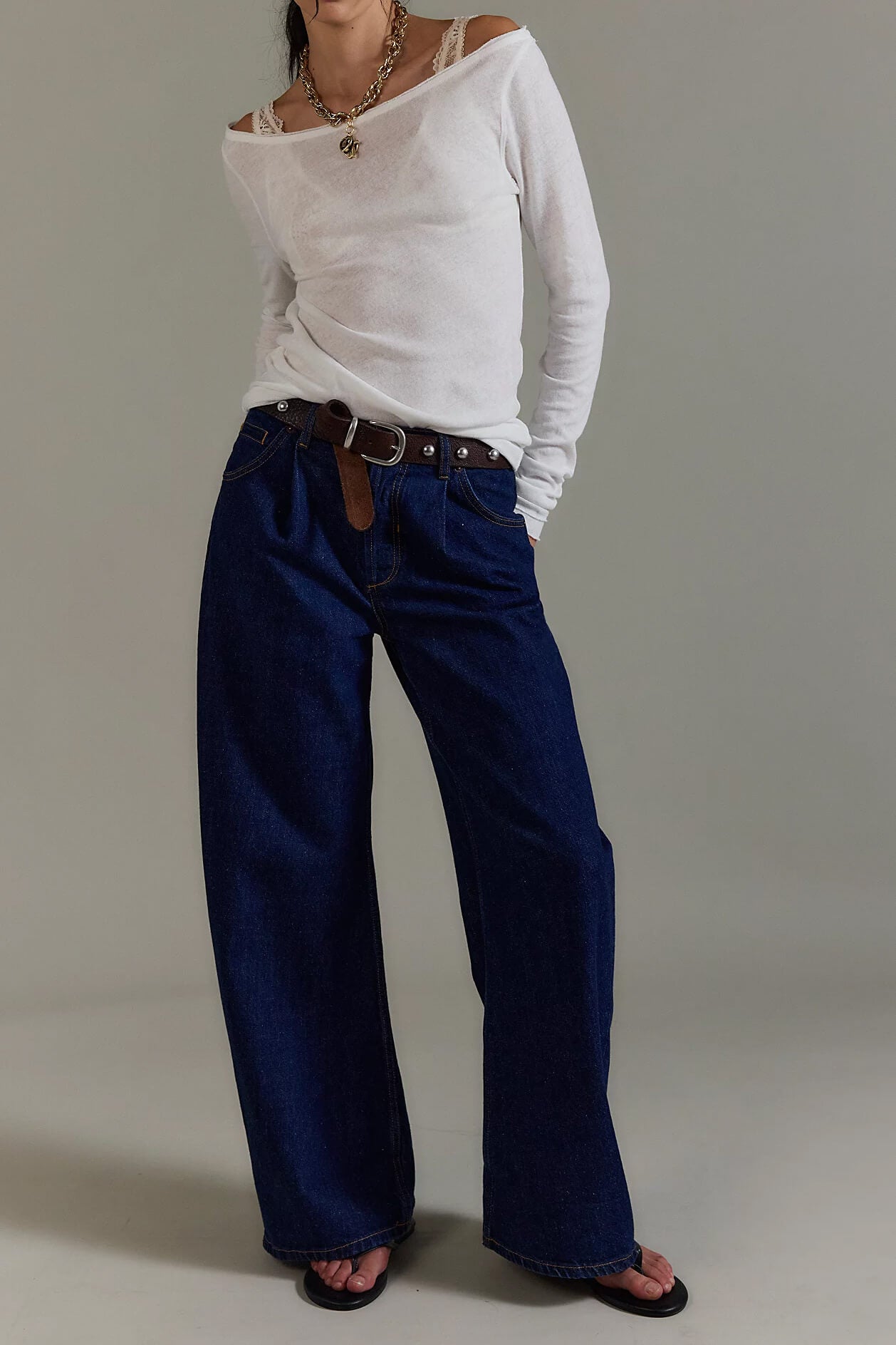 Free People Alia Wide Leg in hawthorne