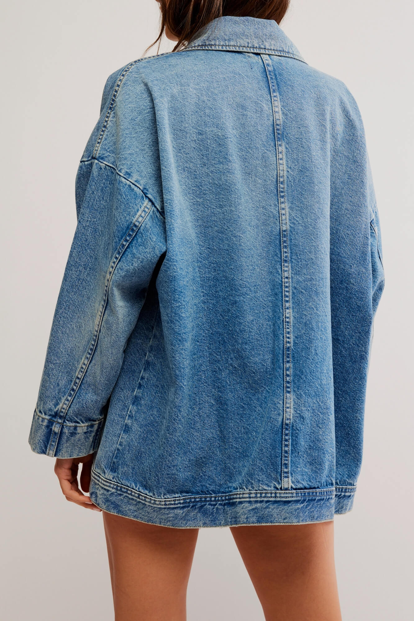 Free People Avery Denim Jacket in got the blues