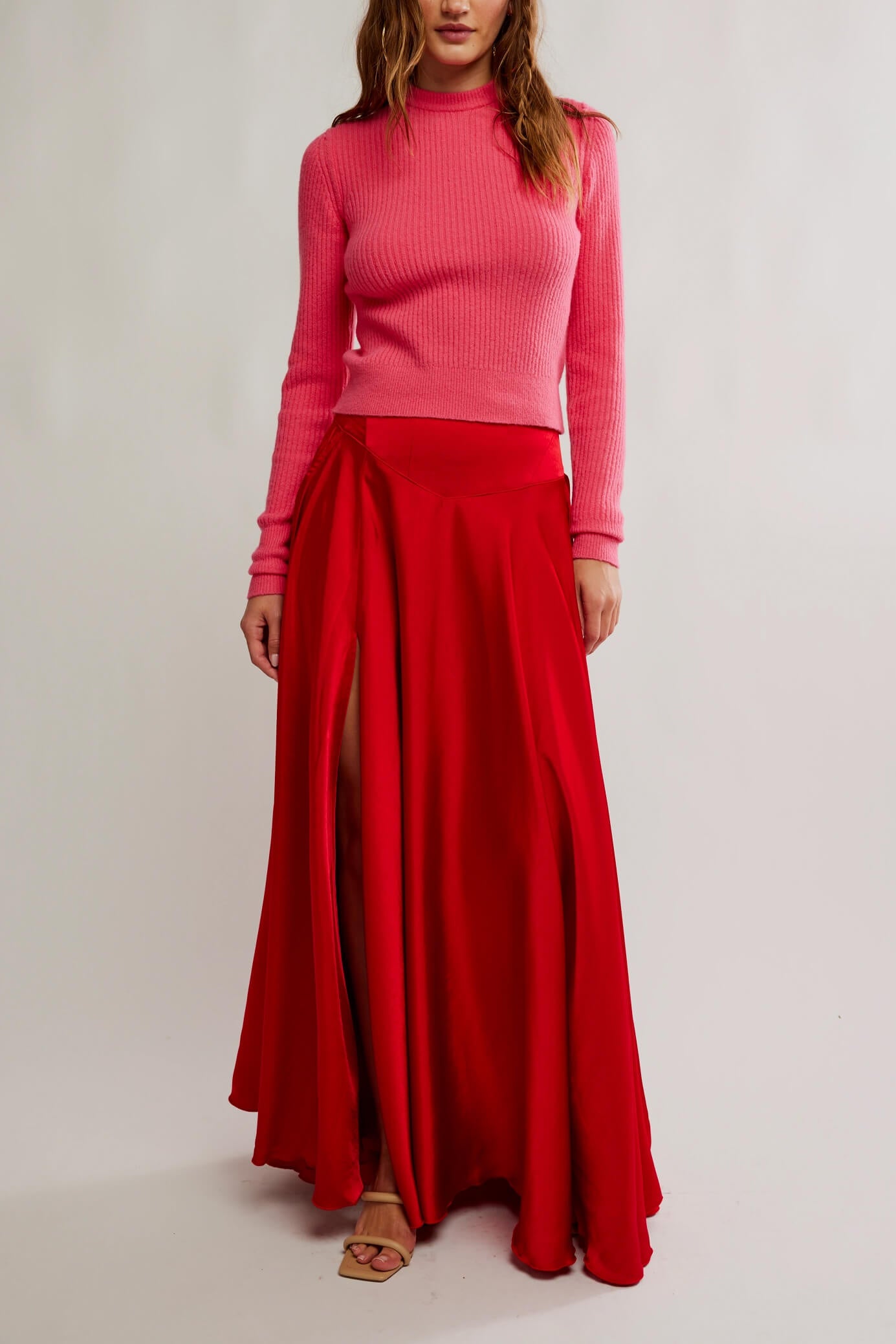 Free People Chilco Maxi Skirt in salsa