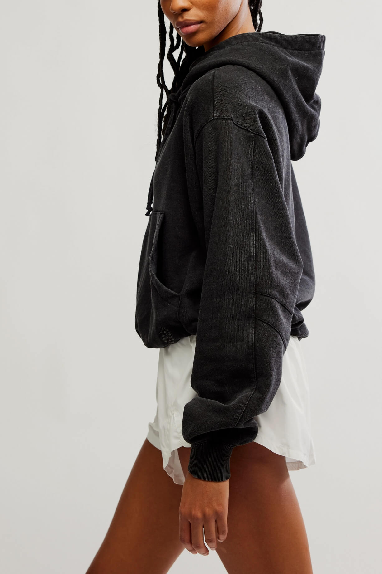 Free People Day Off Hoodie in black