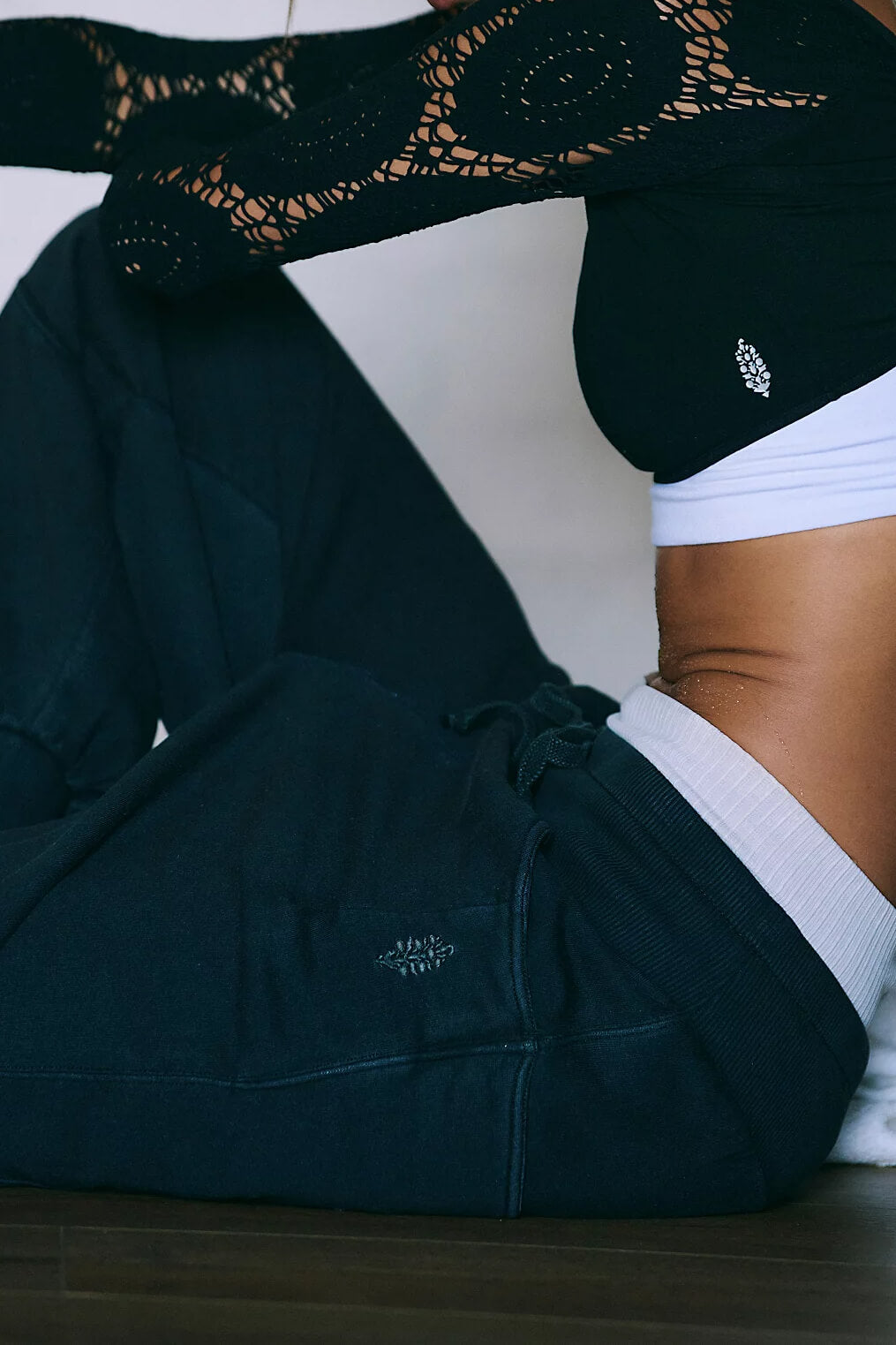 Free People Day Off Pant in black