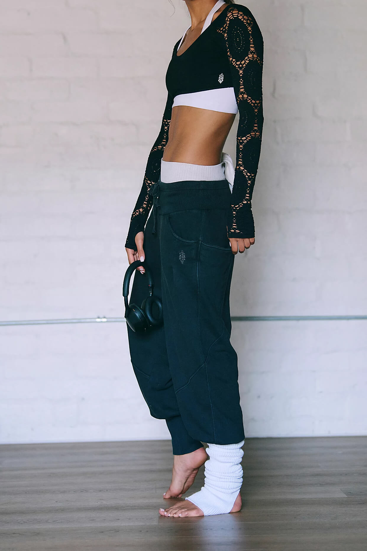 Free People Day Off Pant in black