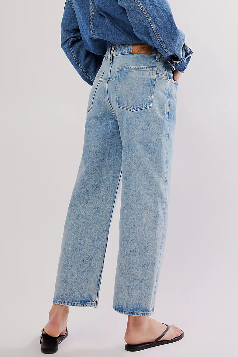 Free People Deep Trance Dropped BF Jeans in sweet dreams