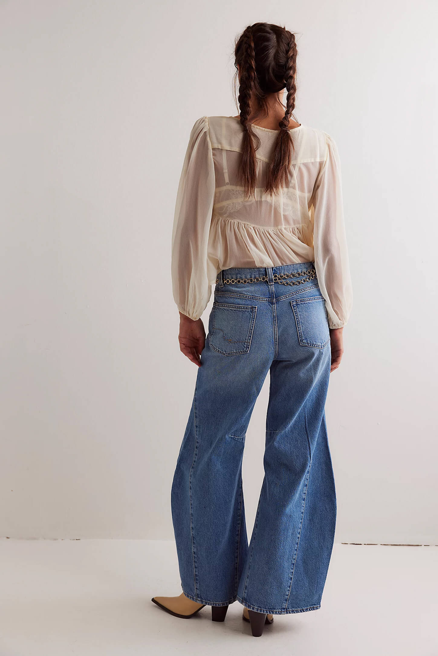 Free People eden high slouchy jeans in homefree