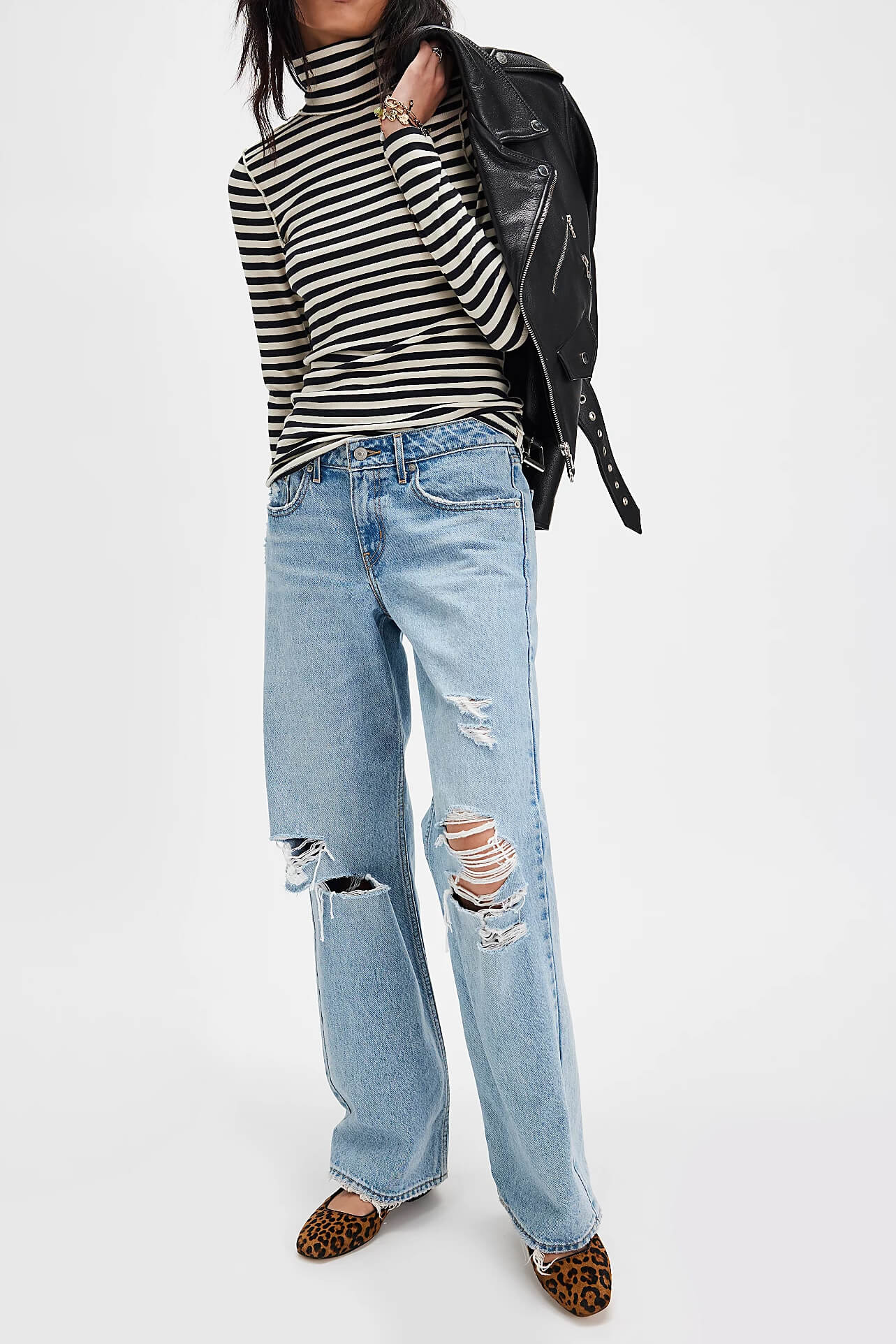 Free People Good Good Turtleneck black