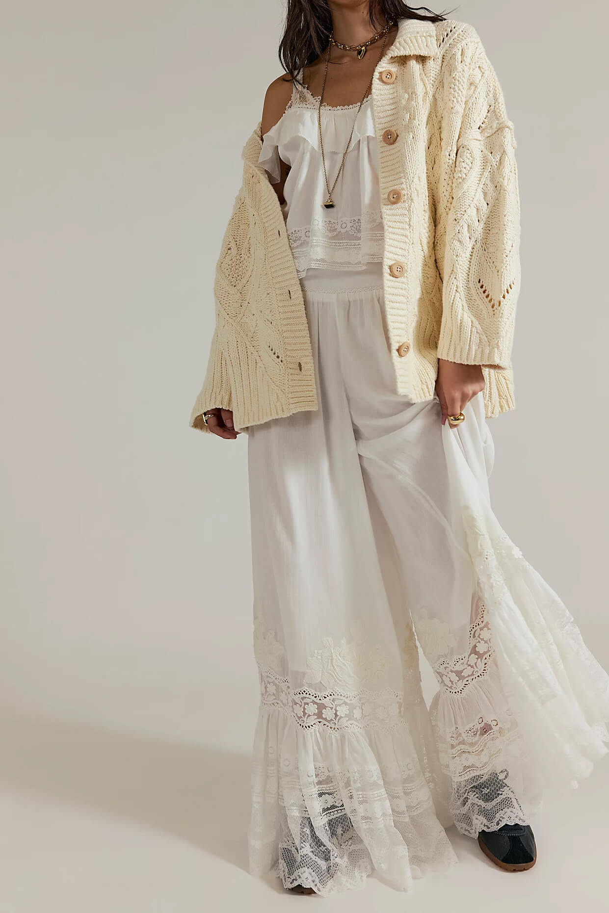 Free People Heart You Cardigan in ivory