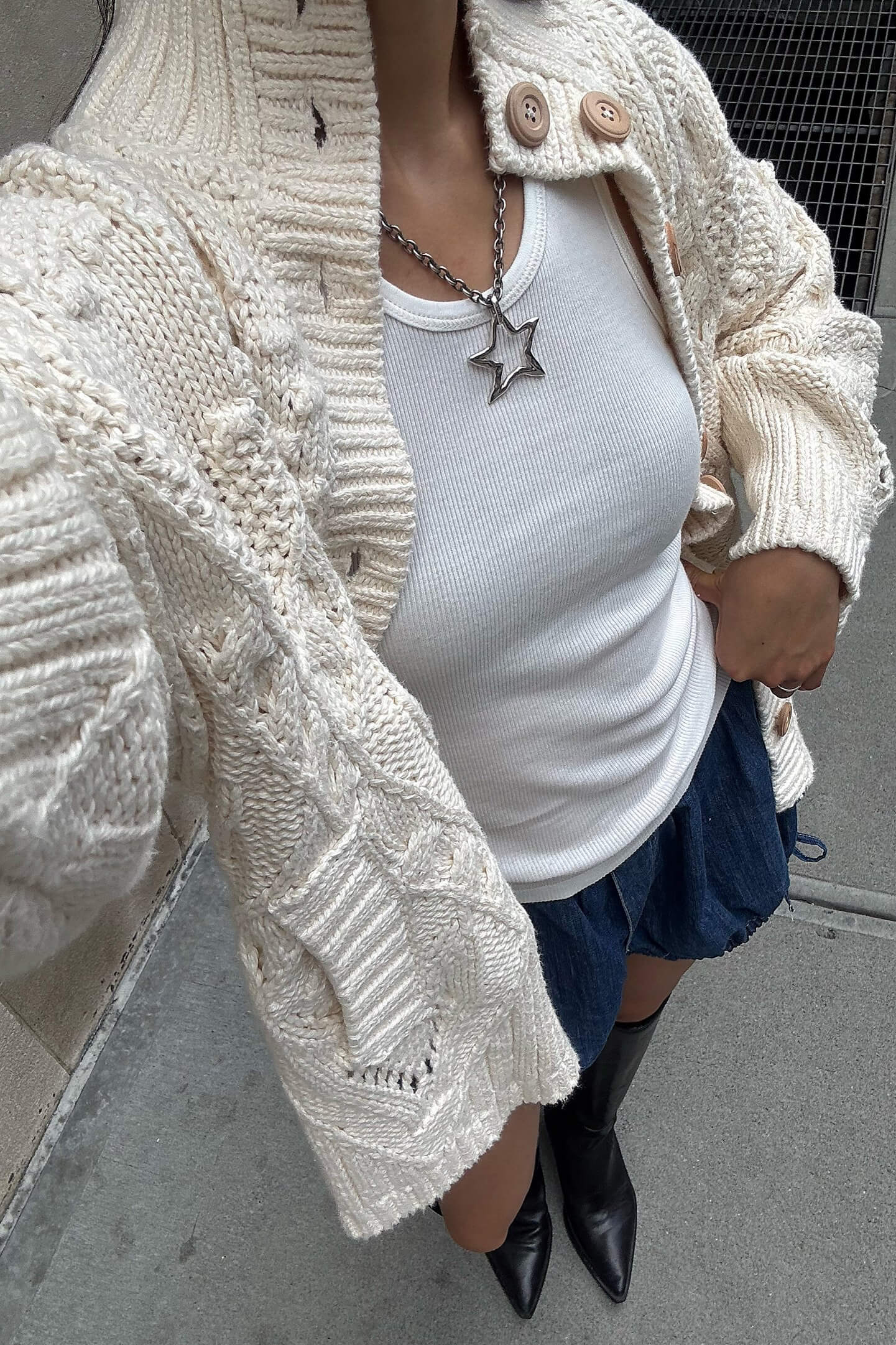 Free People Heart You Cardigan in ivory
