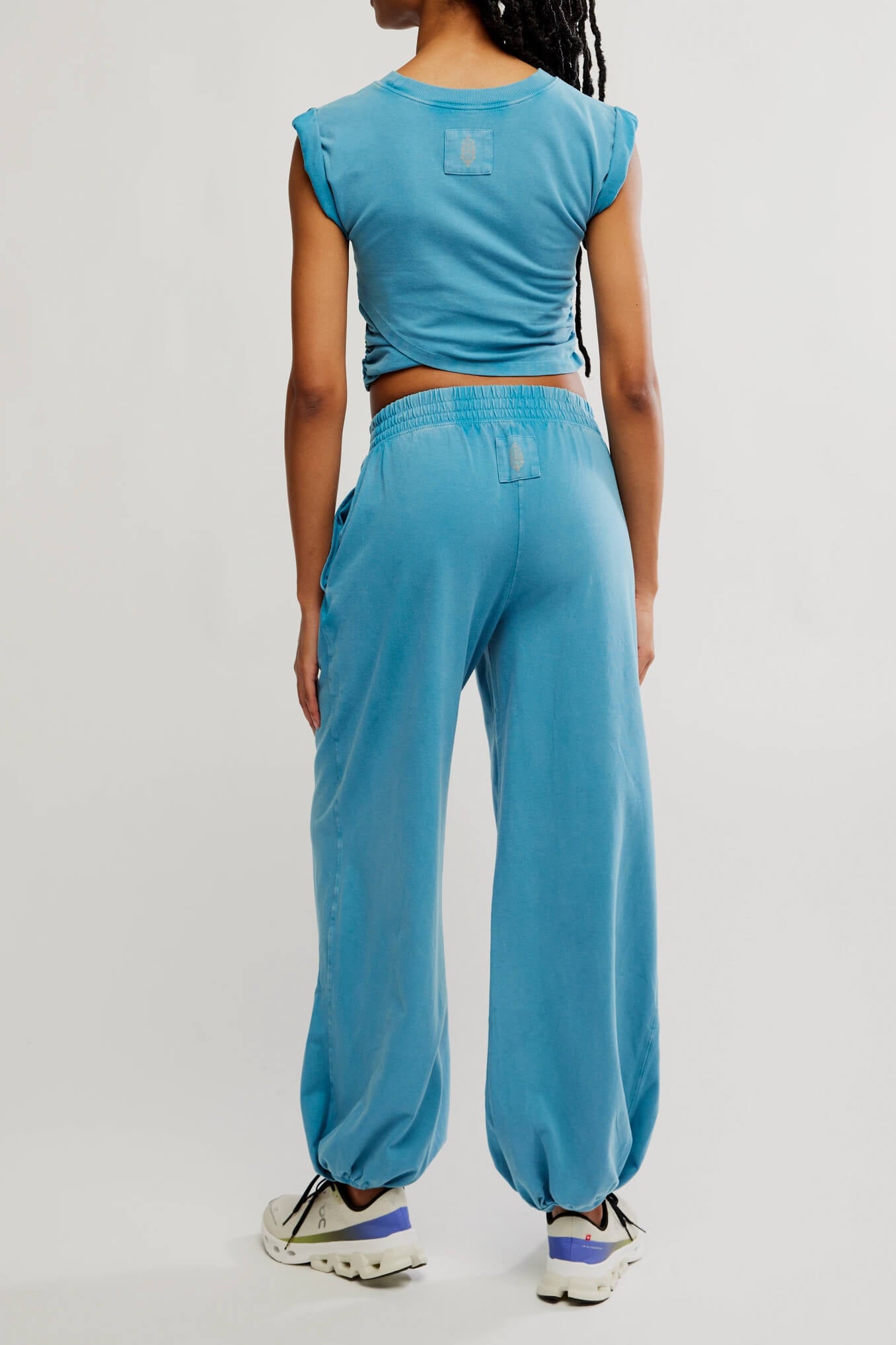 Free People Hot Shot Crossover set in celestial blue