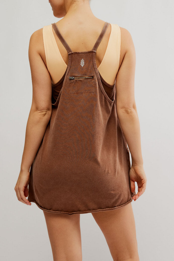 Free People hot shot mini dress in argan oil