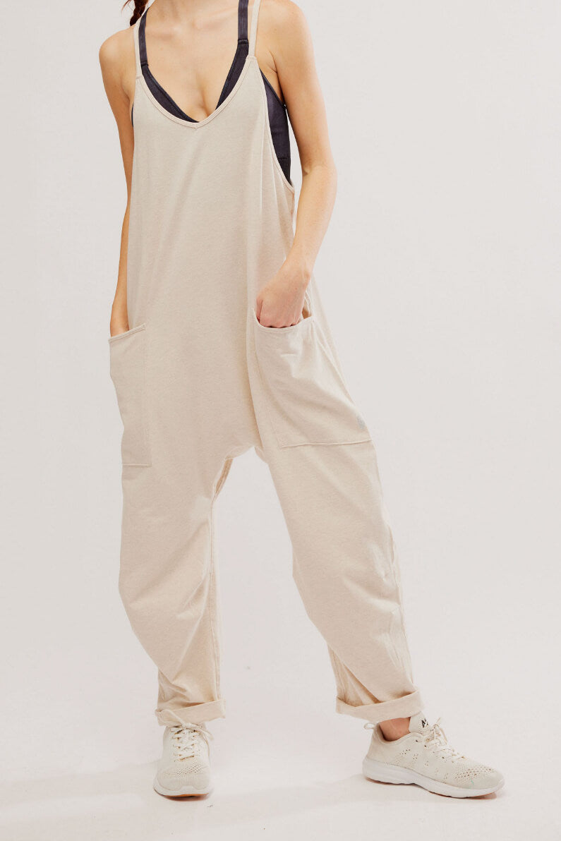 Free People hot shot onesie in oatmeal heather