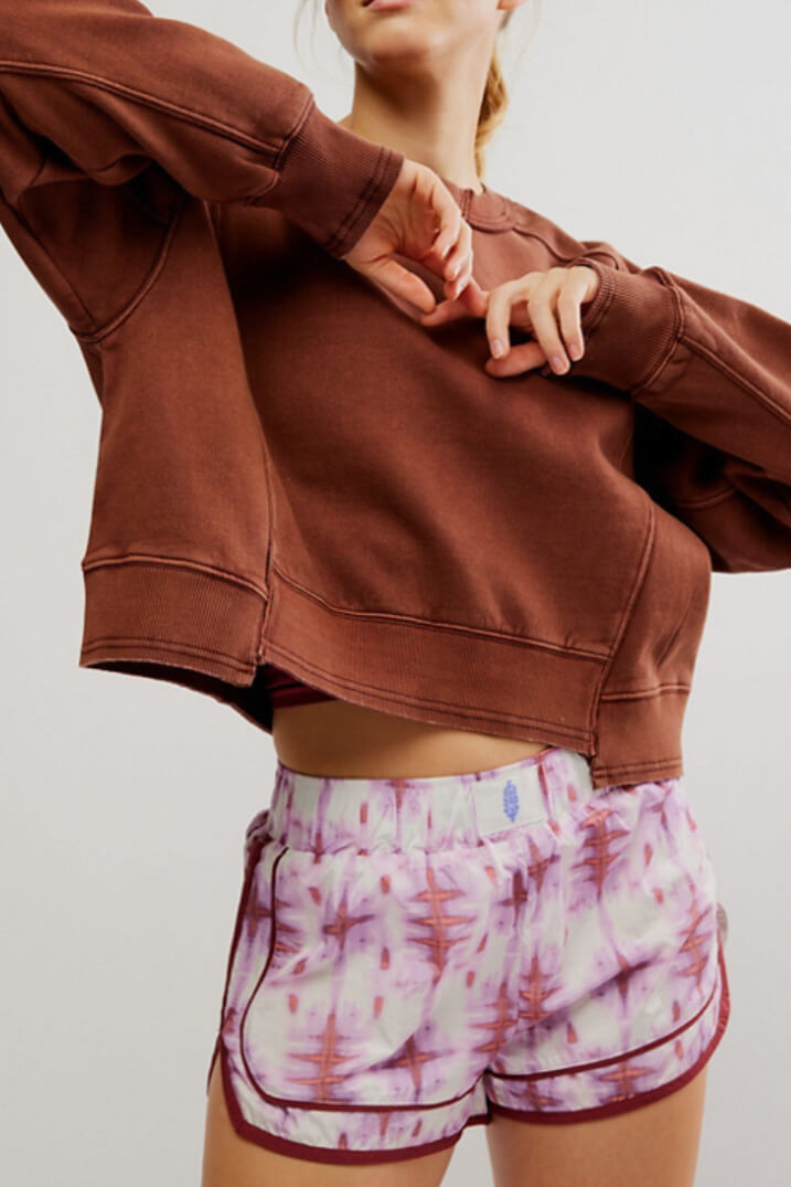 Free People intercept pullover in argon oil