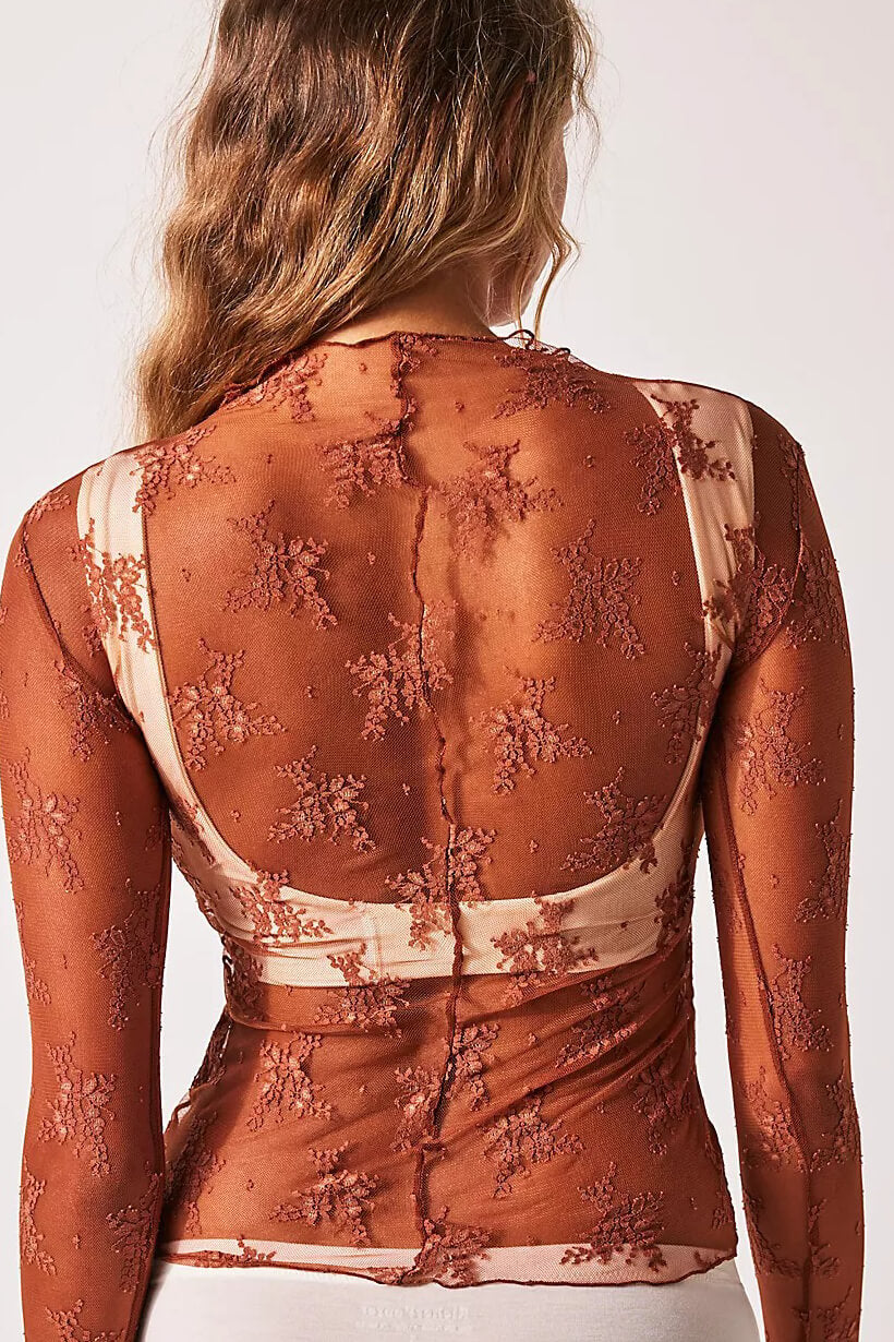 Free People lady luxe layering top in caldera