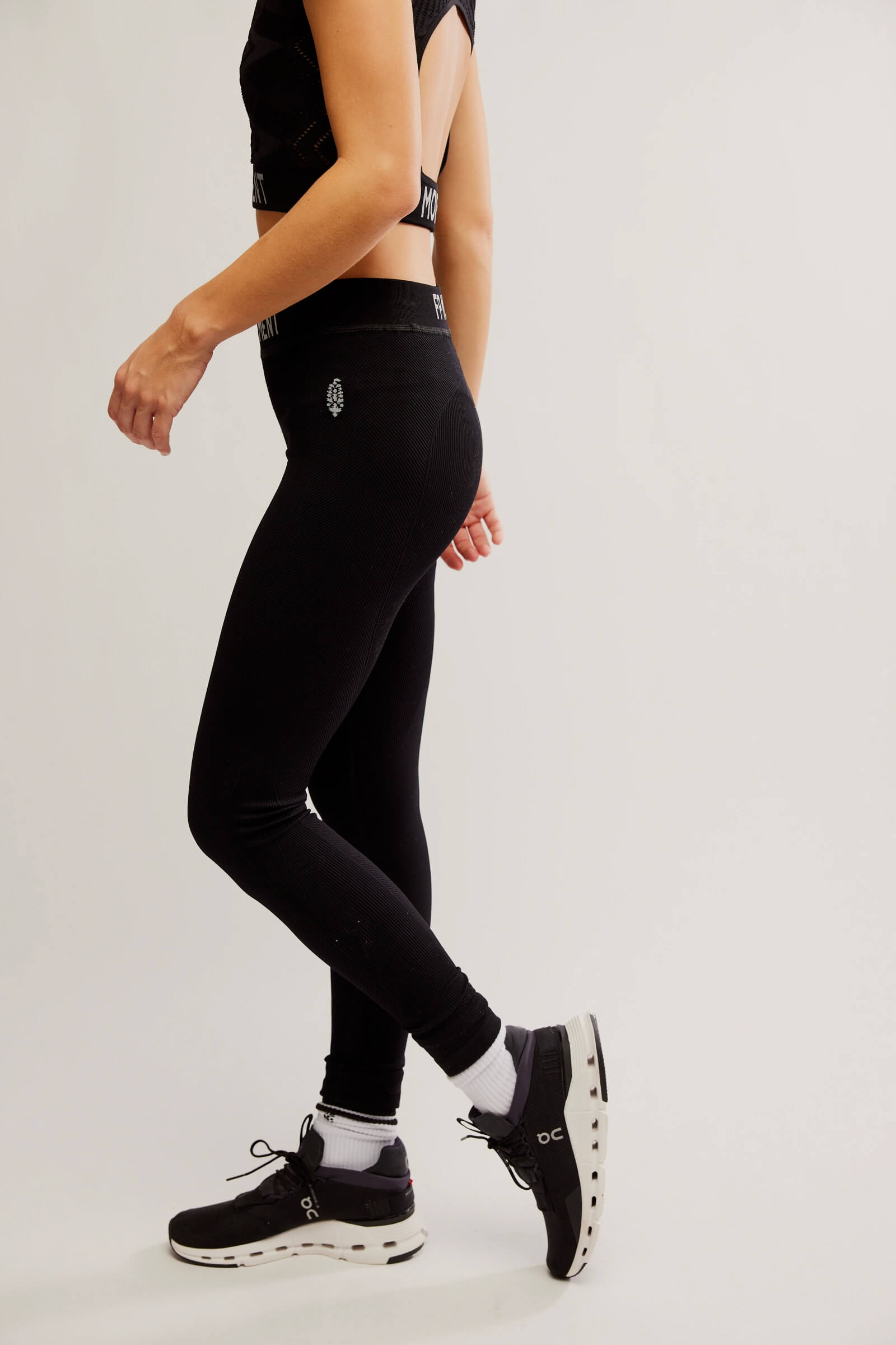 Free People long haul legging in black