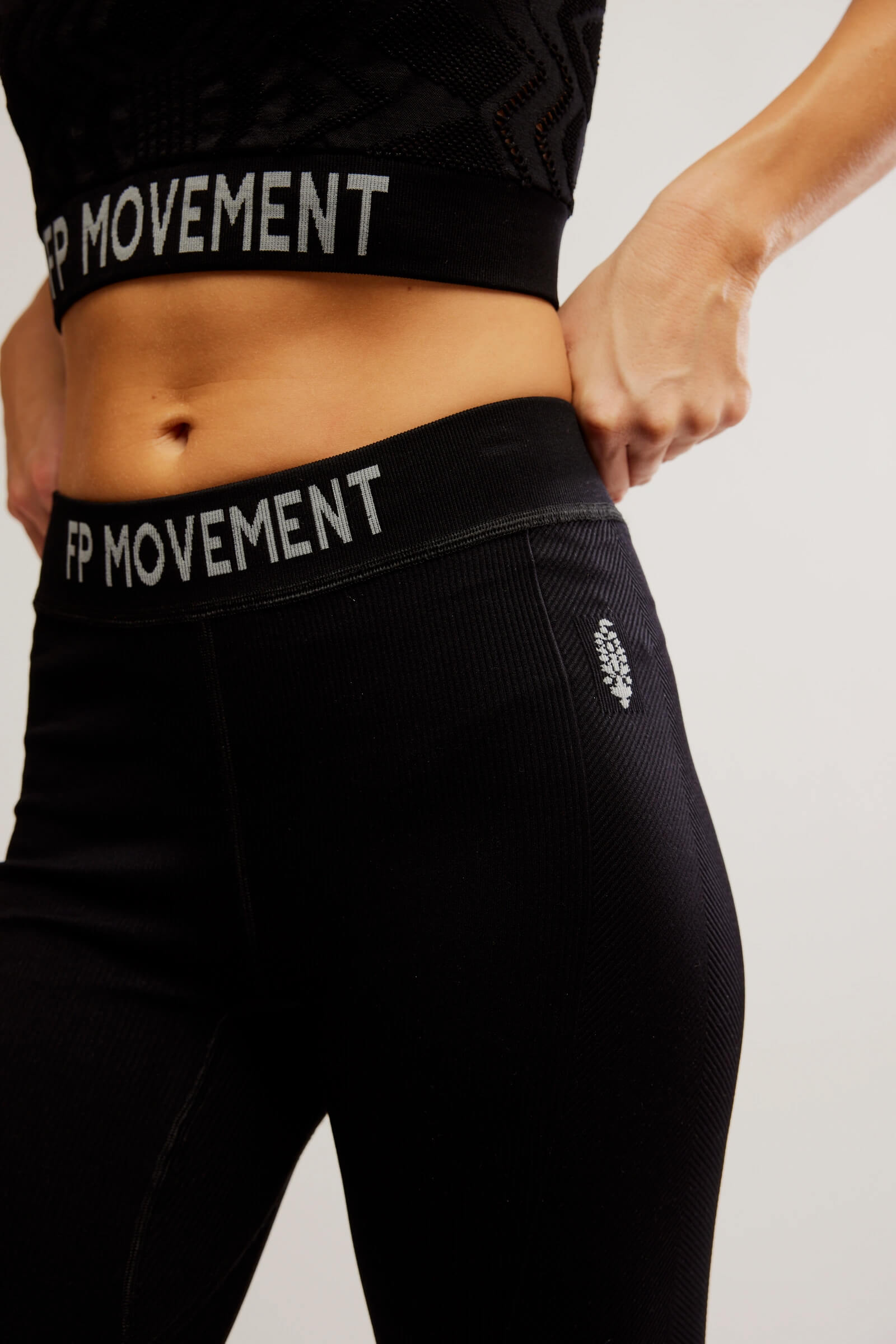 Free People long haul legging in black