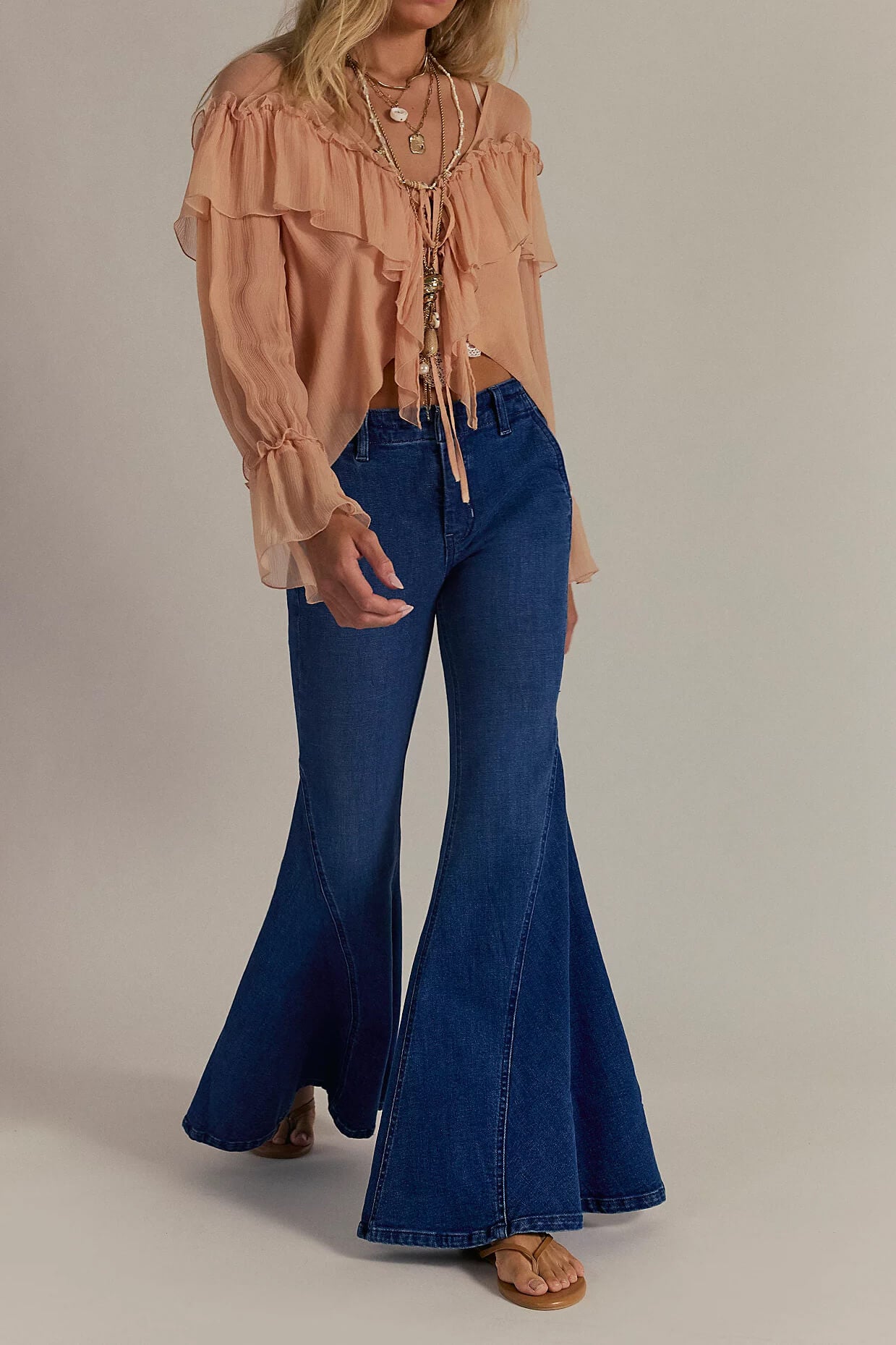 Free People Marque flare in kora