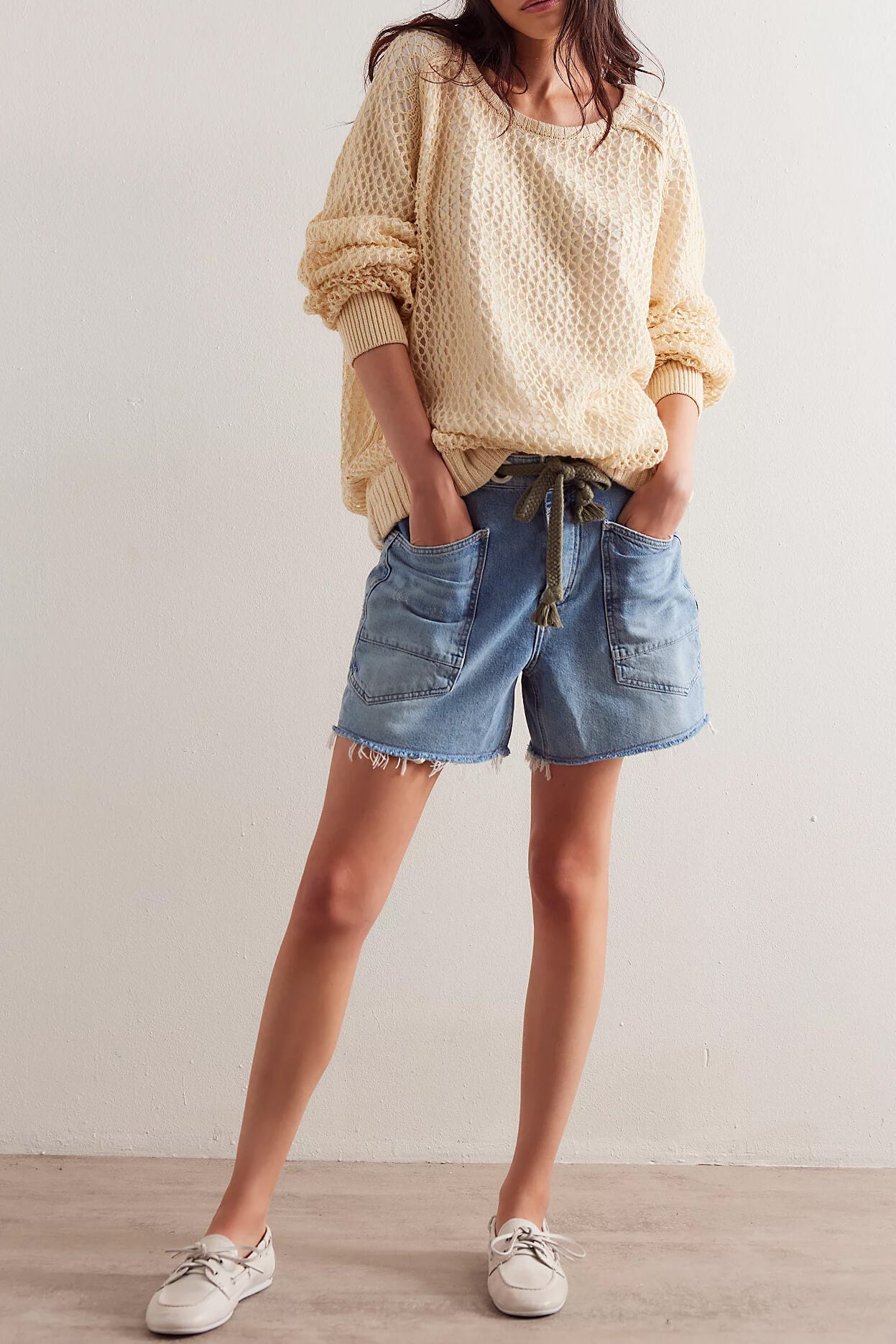 Free People moxie shorts in truest blue