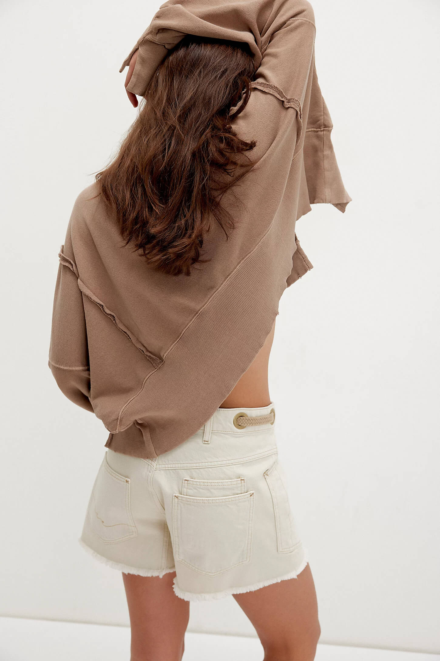 Free People moxie shorts in white