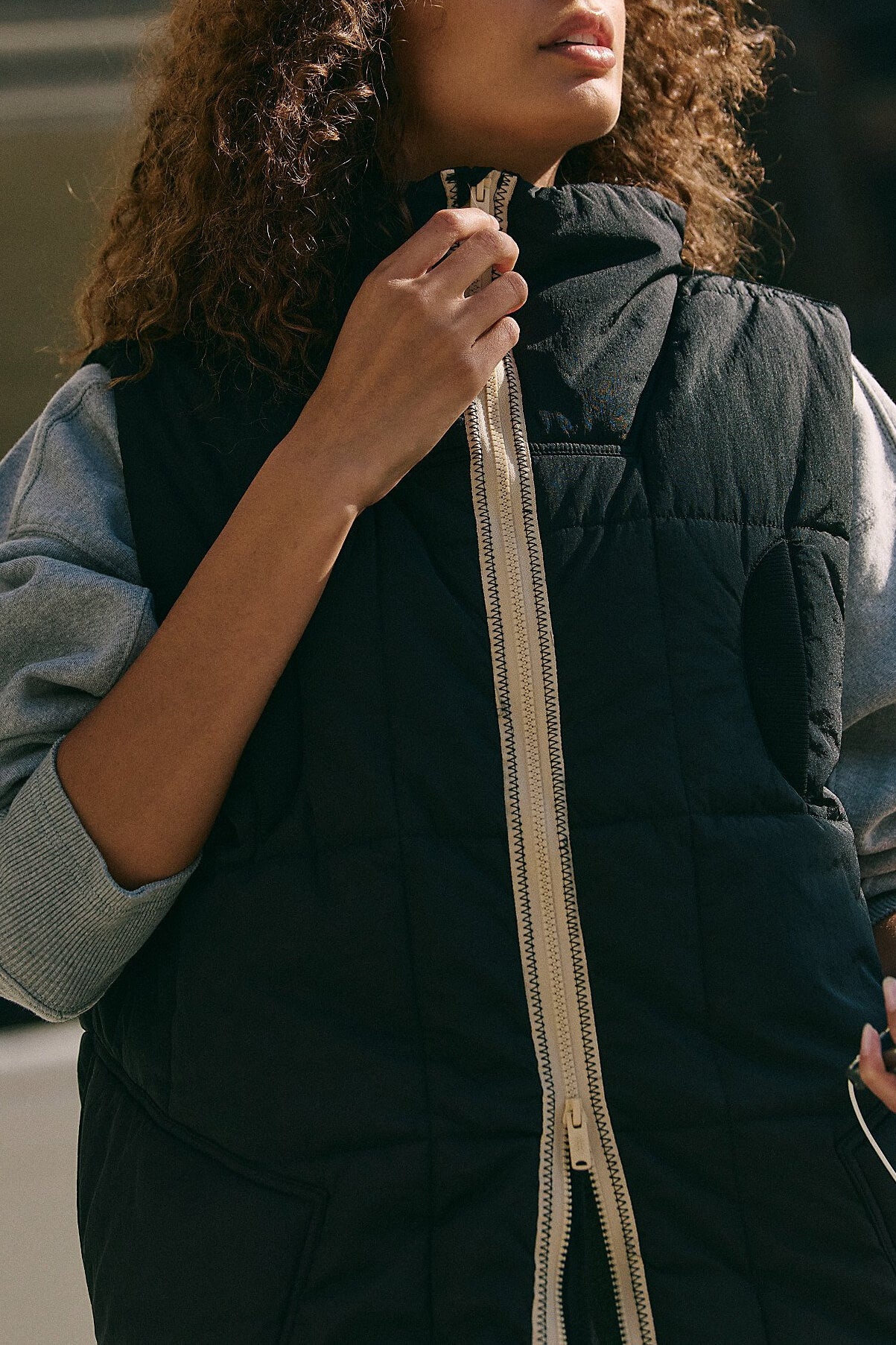 Free People On The Move Packable Vest in black