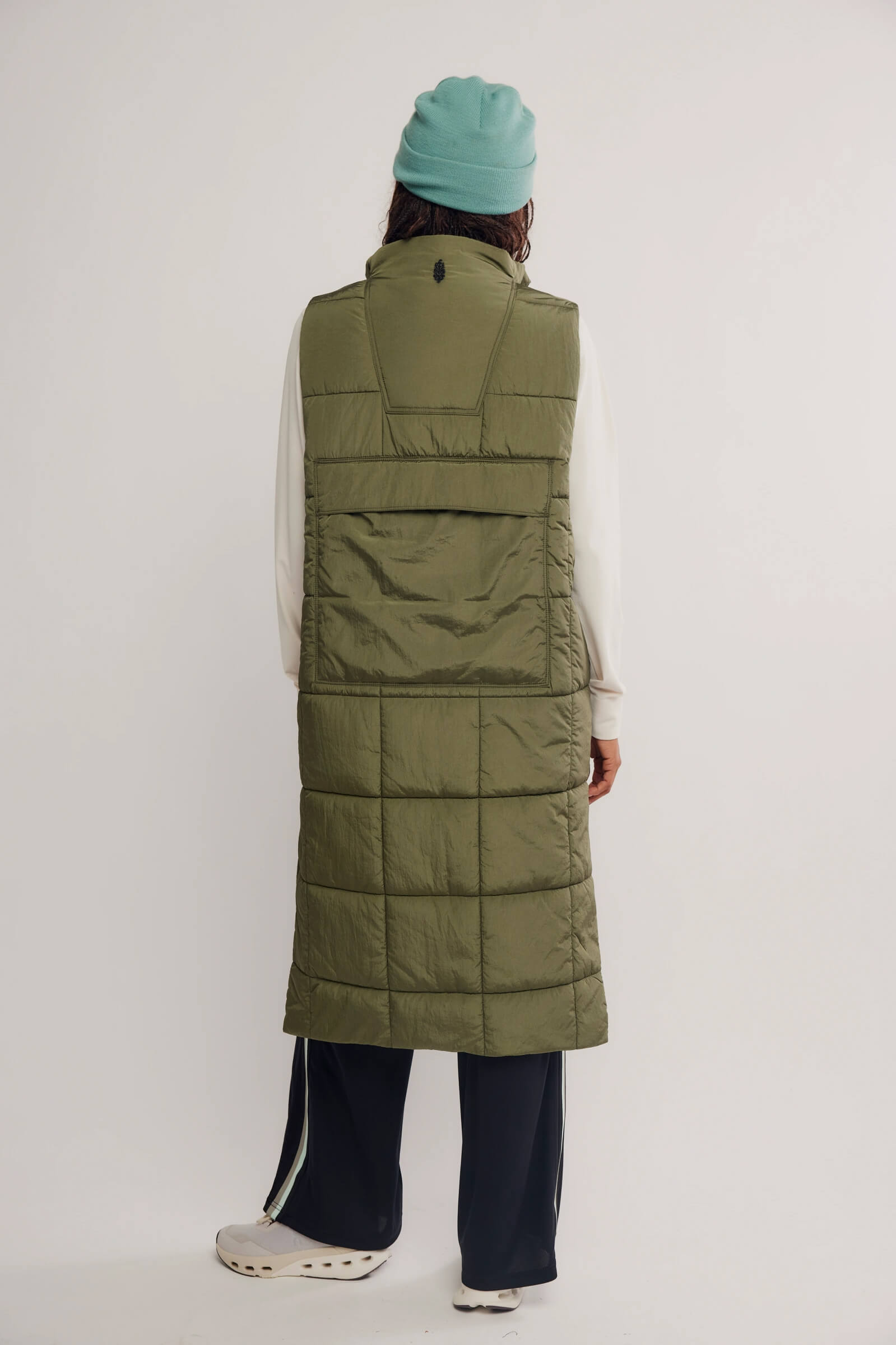 Free People On The Move Packable Vest in seagrass