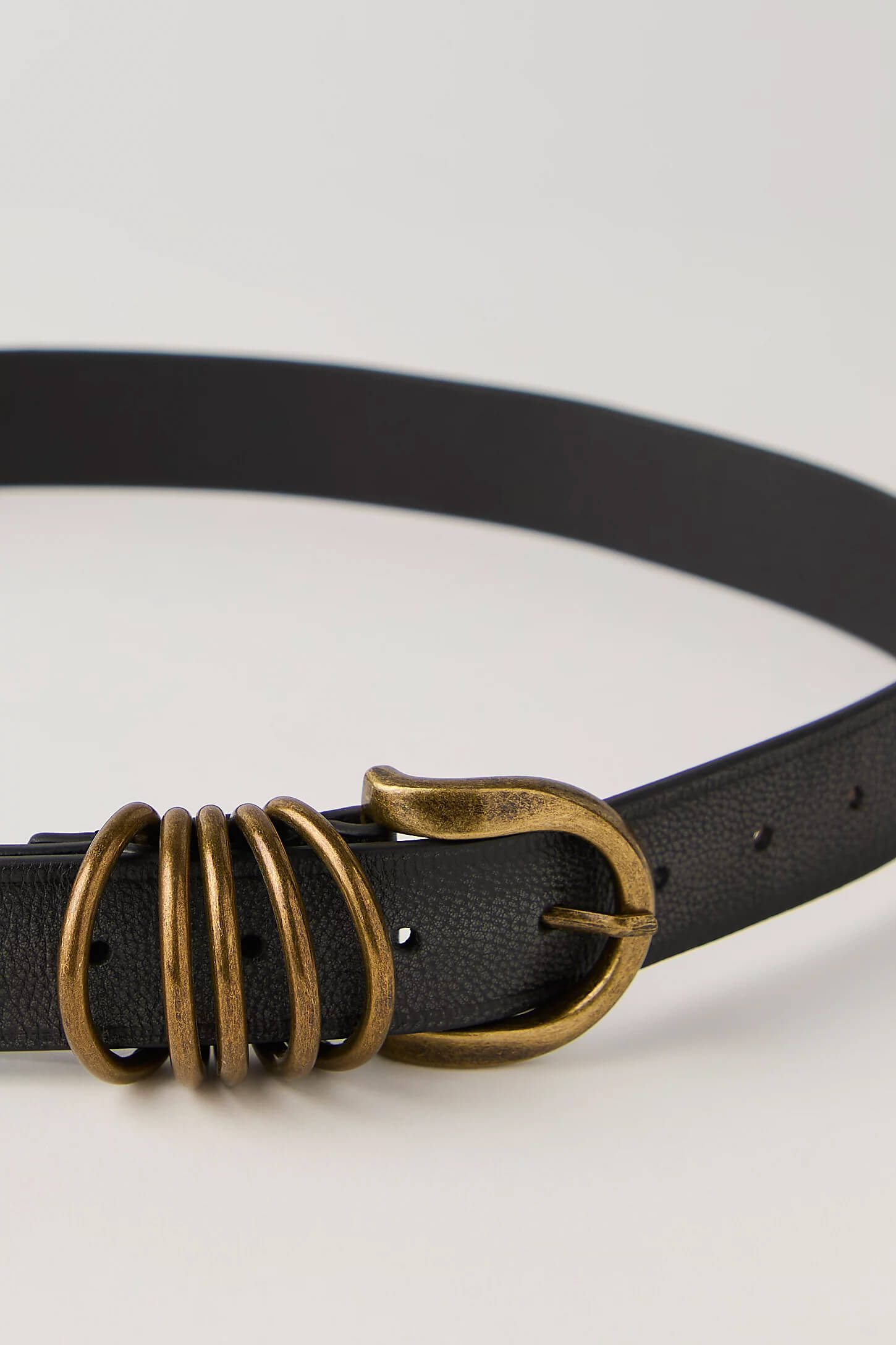 Free People Rori leather belt in black