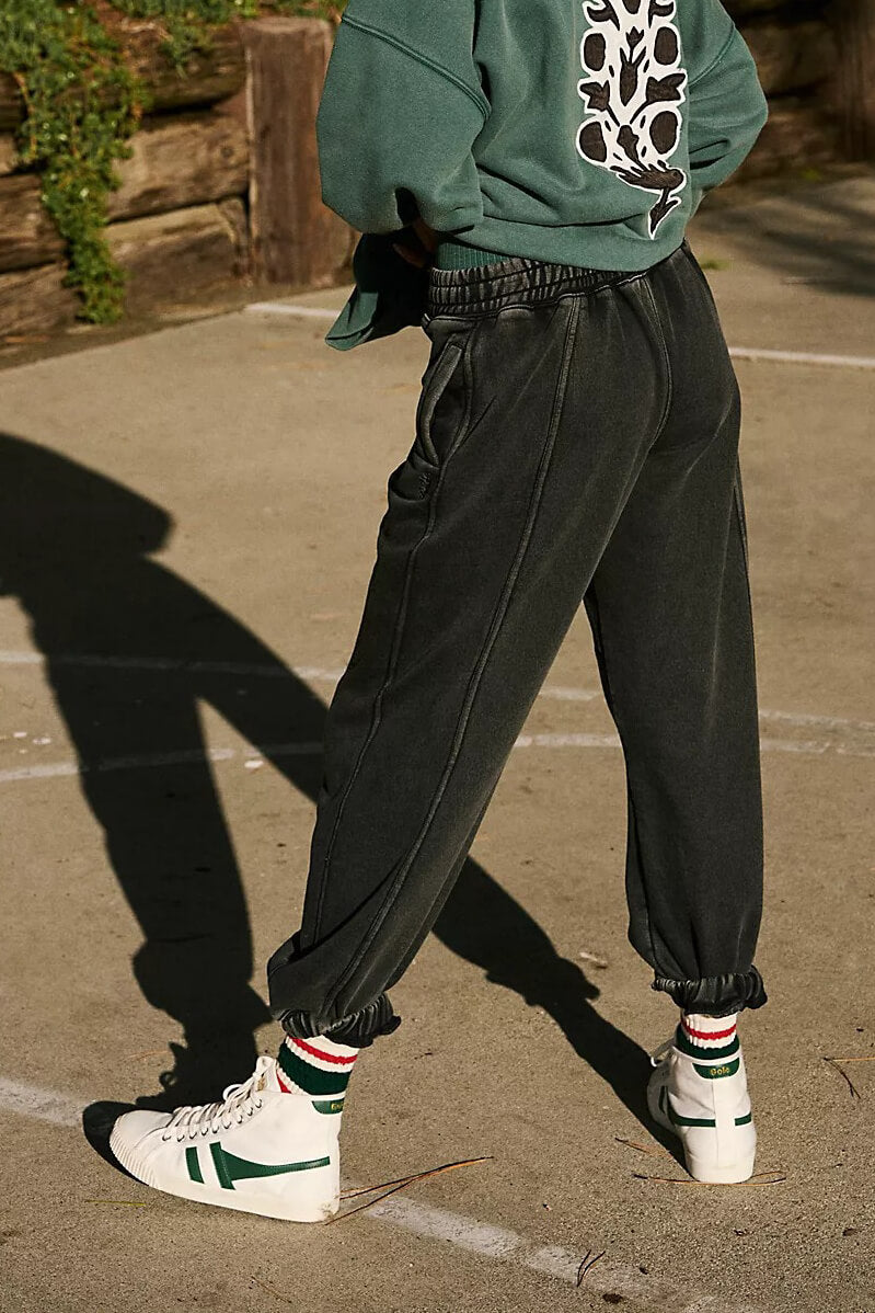Free People sprint to the finish pant in black