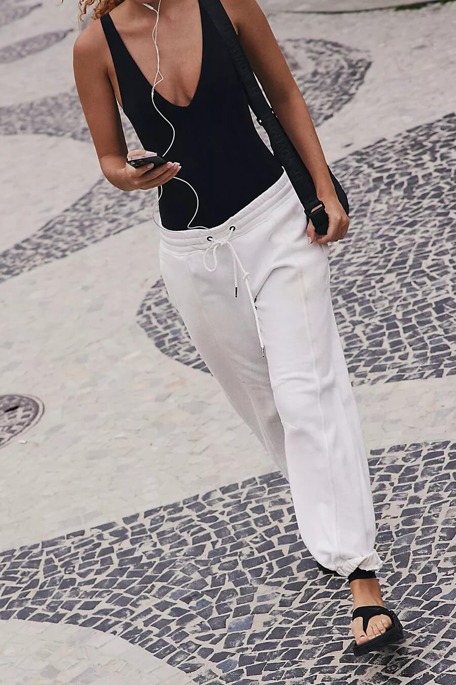 Free People sprint to the finish pant in ivory