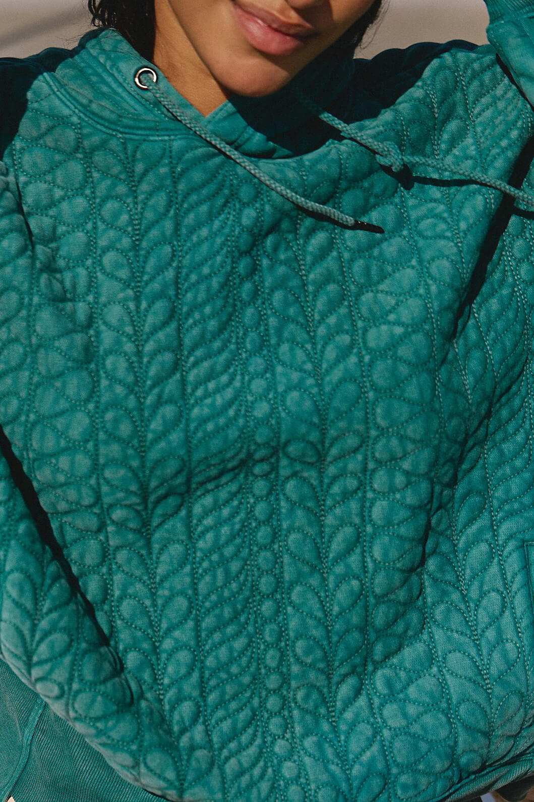 Sprint to The Finish Quilted Hoodie