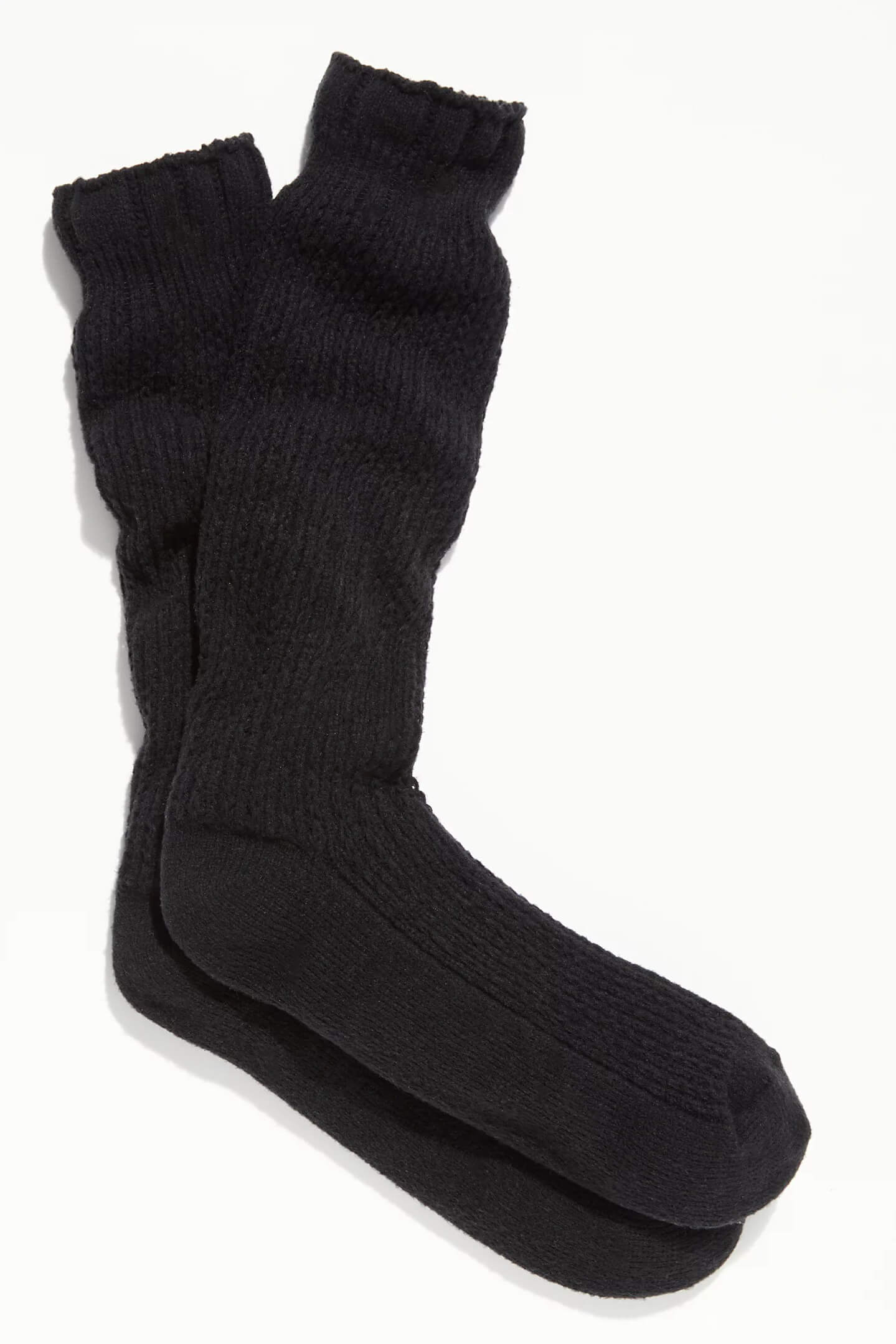 Free People staple slouch socks in black
