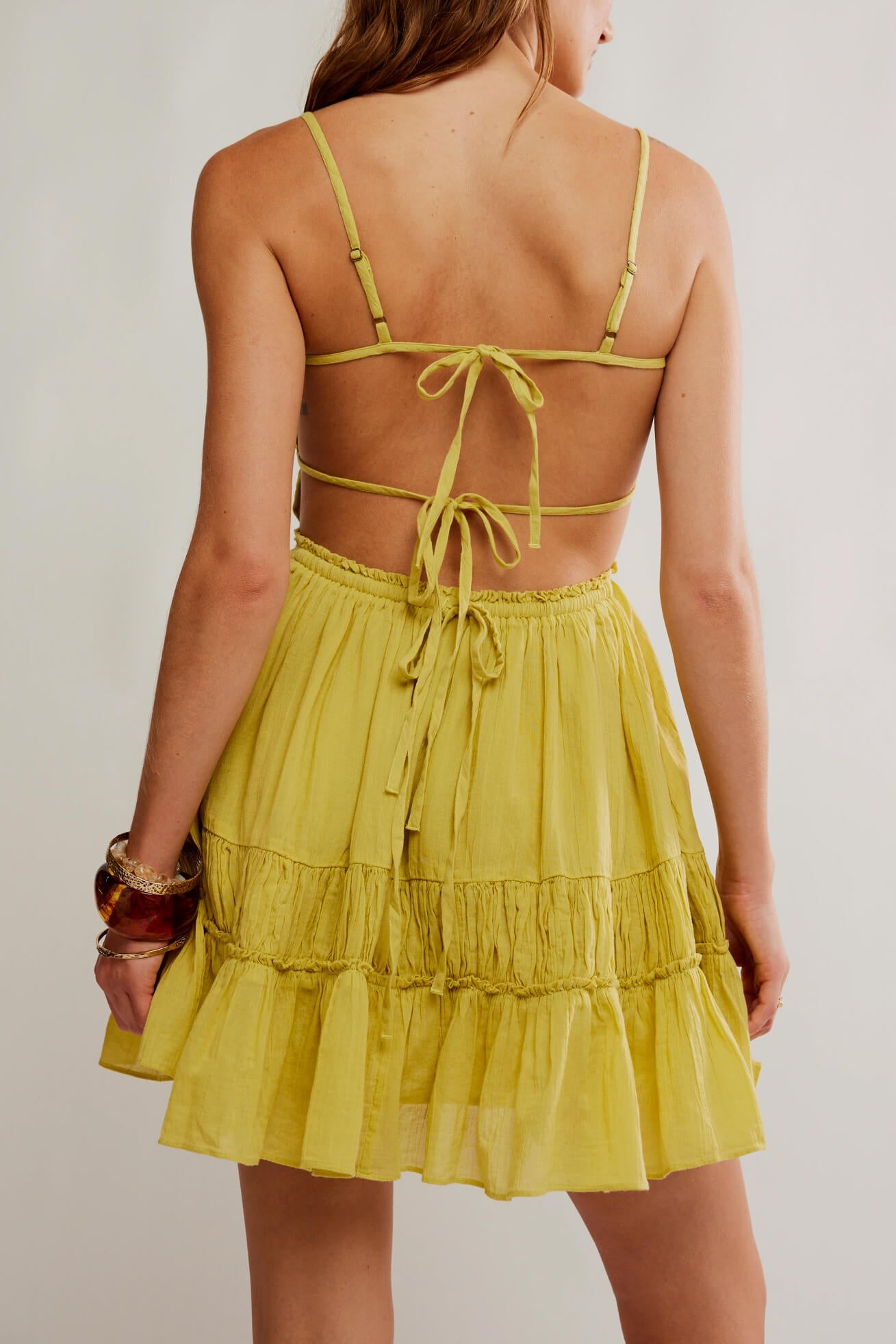 Free People Taking Sides Mini in silent lime
