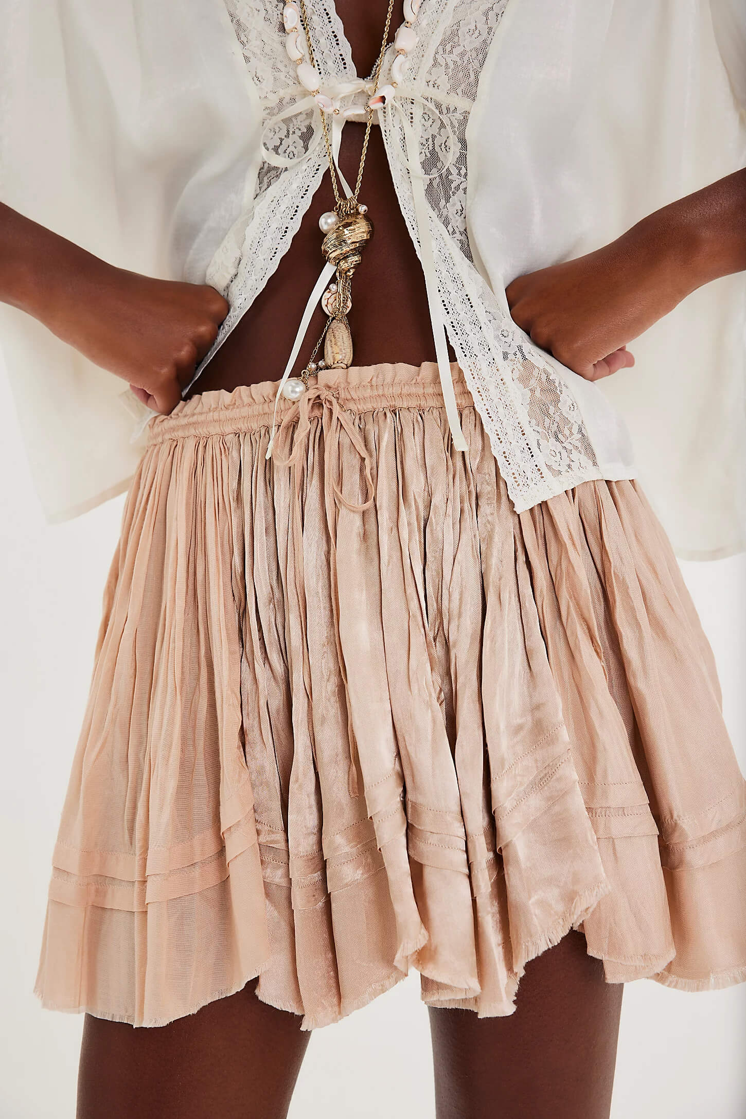 Free People third charm mini in blush