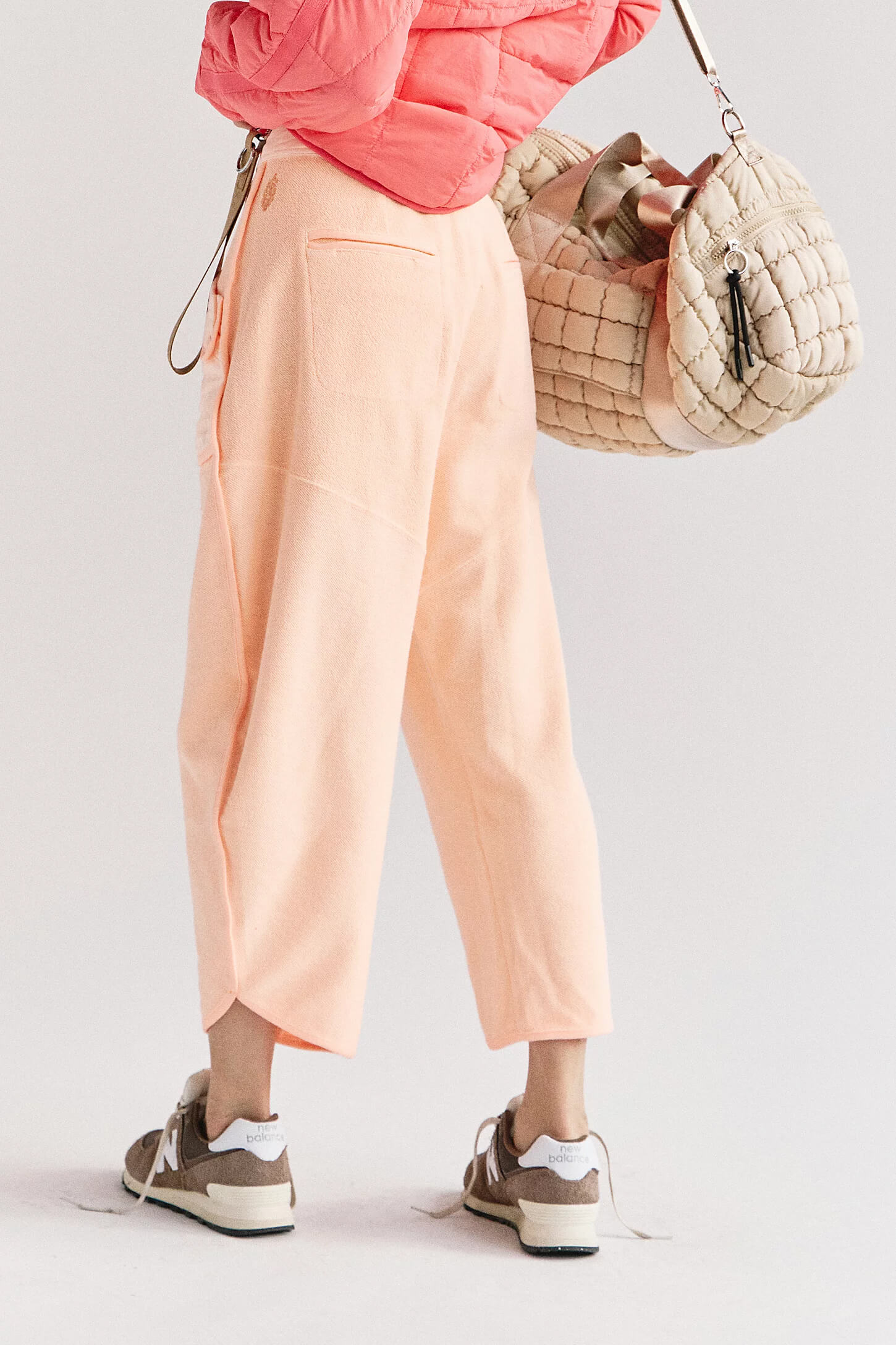 Free People timko pant in pastel peach