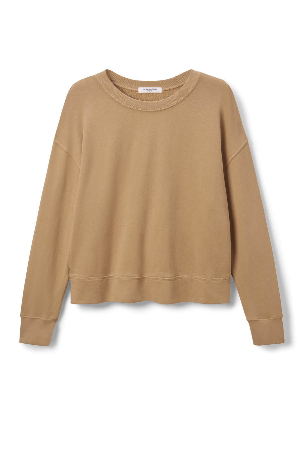Perfect White Tee Tyler Sweatshirt in Suede