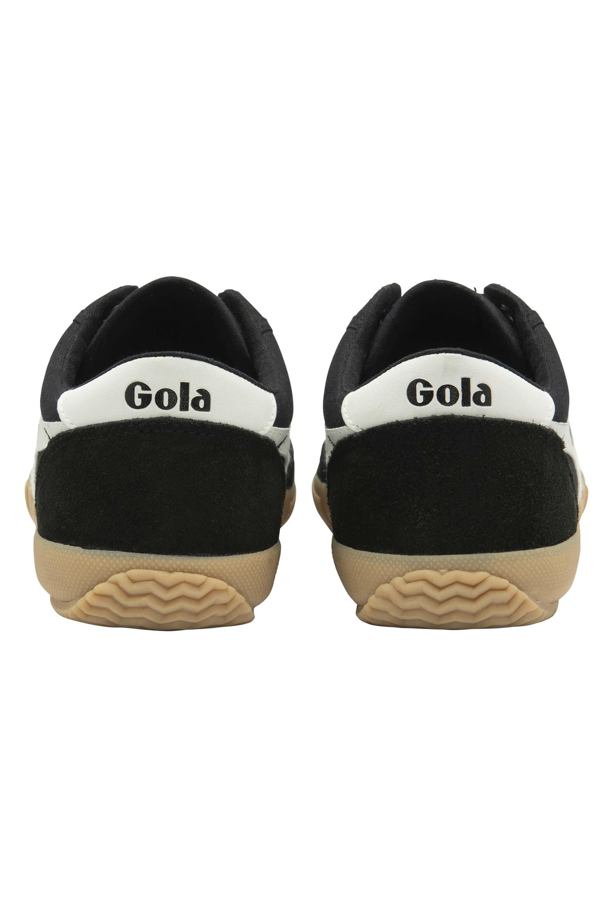 Gola badminton shoe in black off white and gum