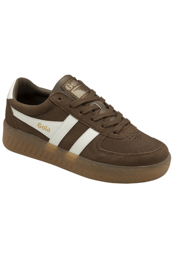 Gola Grandslam Shoe in otter off white and gum