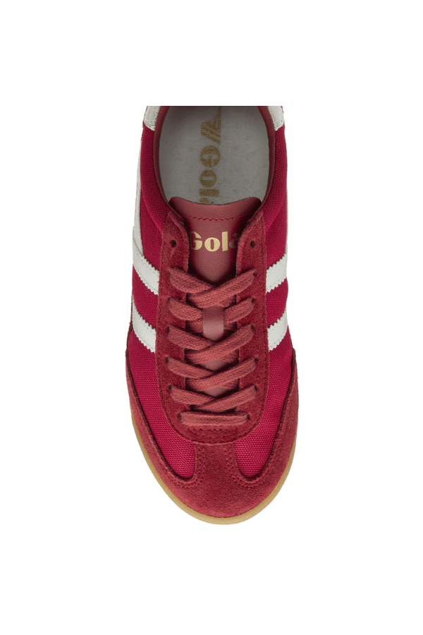 Gola Tornado Shoe in deep red and silver