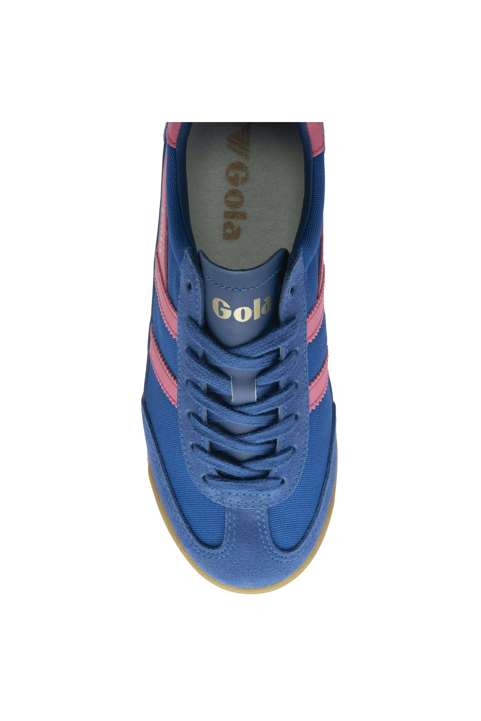 Gola tornado shoe in sapphire and pink fluro