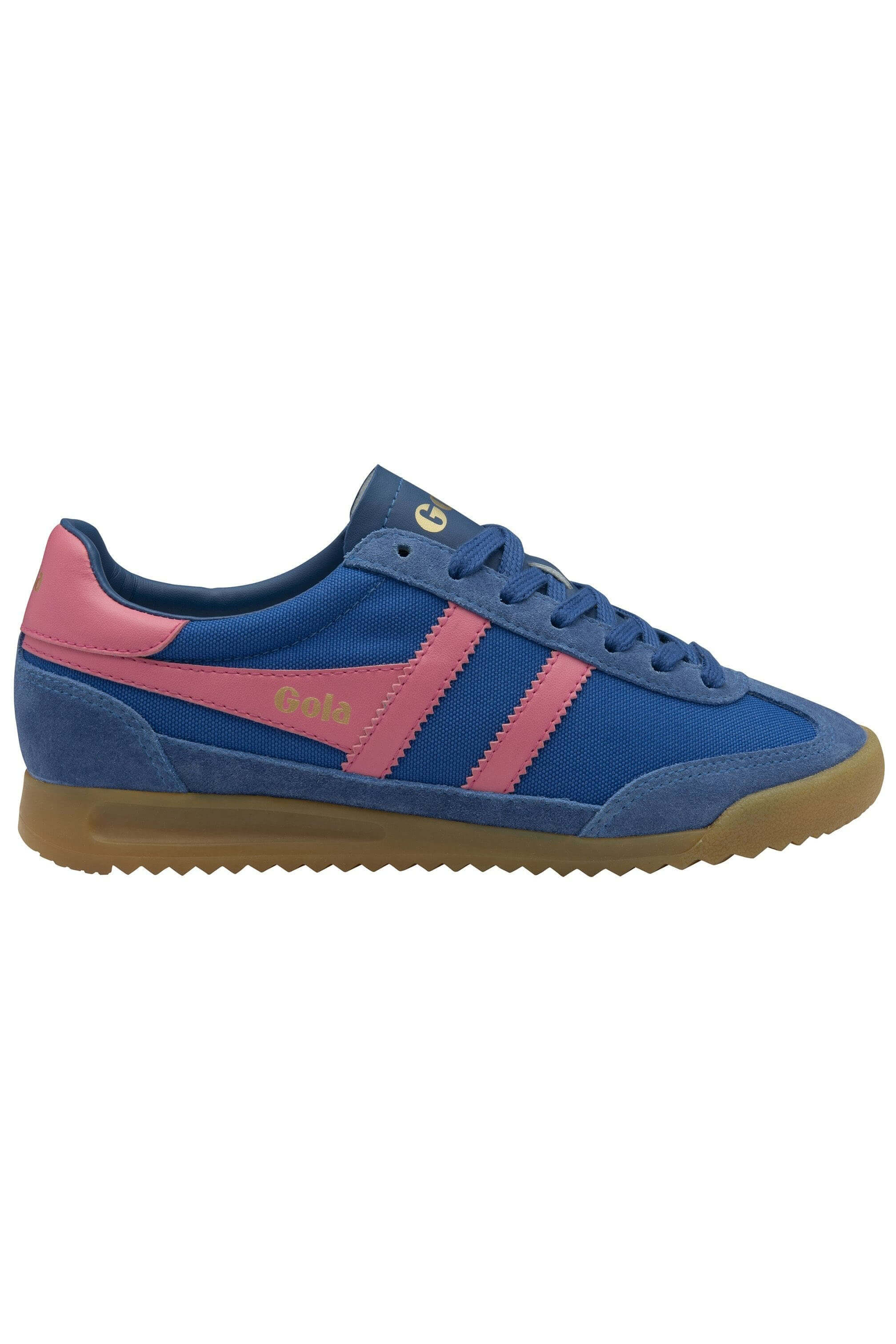 Gola tornado shoe in sapphire and pink fluro