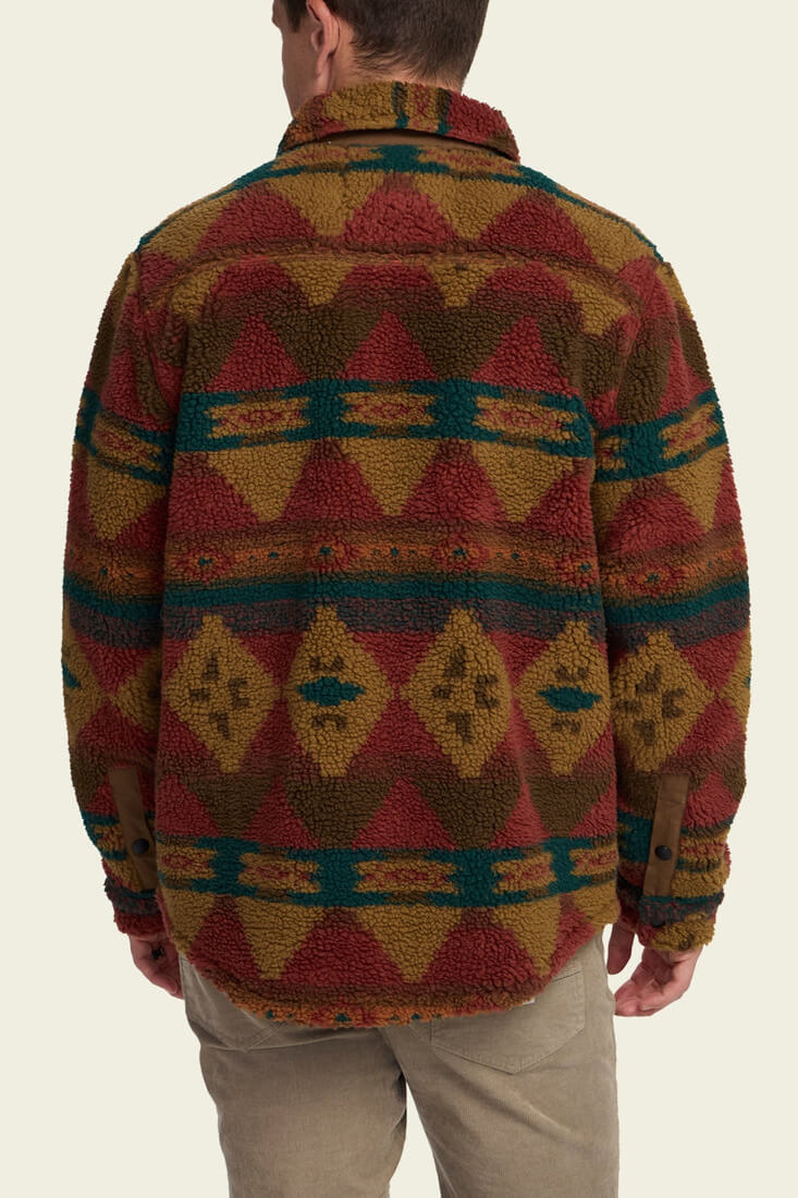 Howler Bros Allegheny Fleece in mitla motif brick